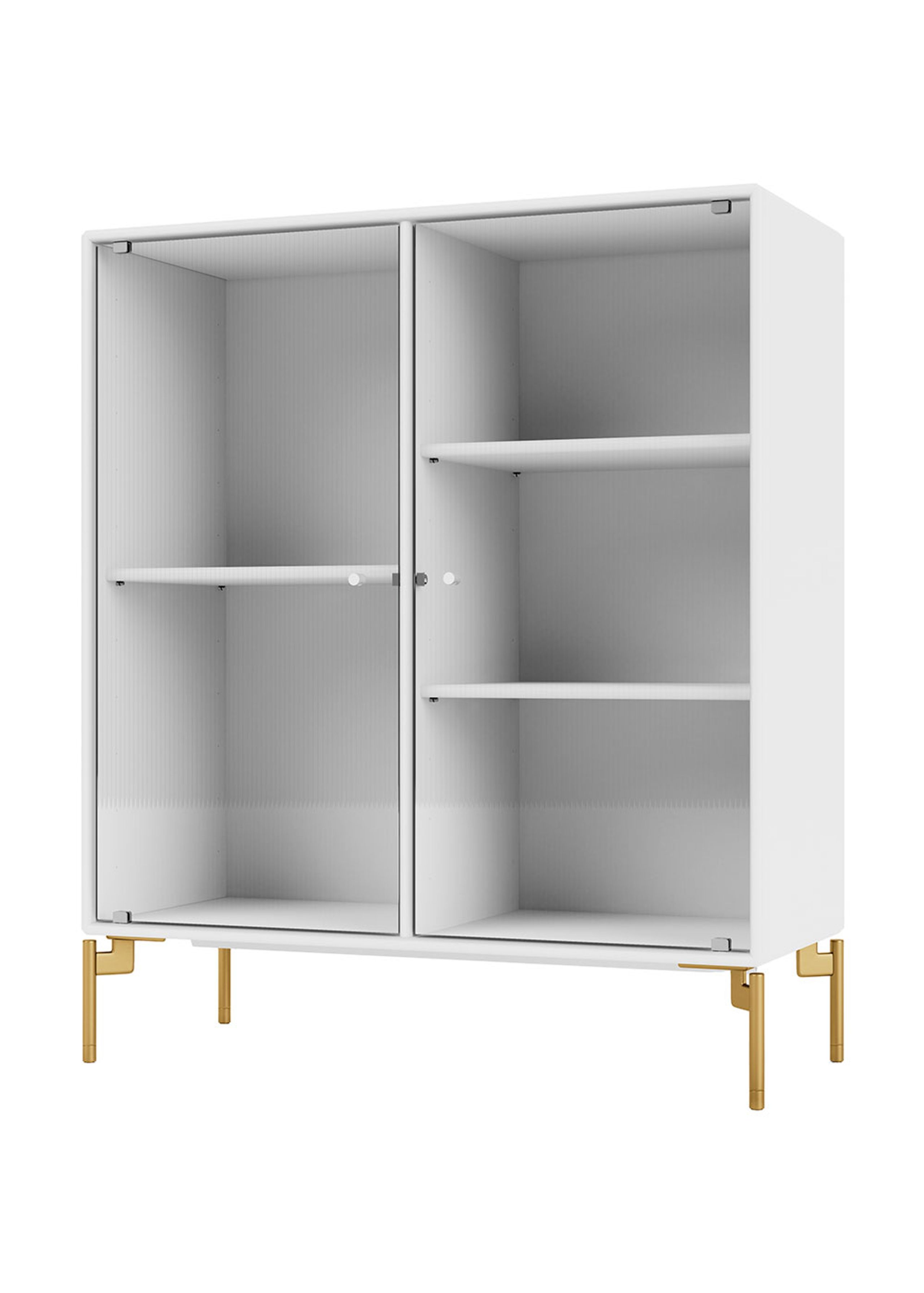 Montana - Vetrina - Ripple II - With Brass Legs - Snow