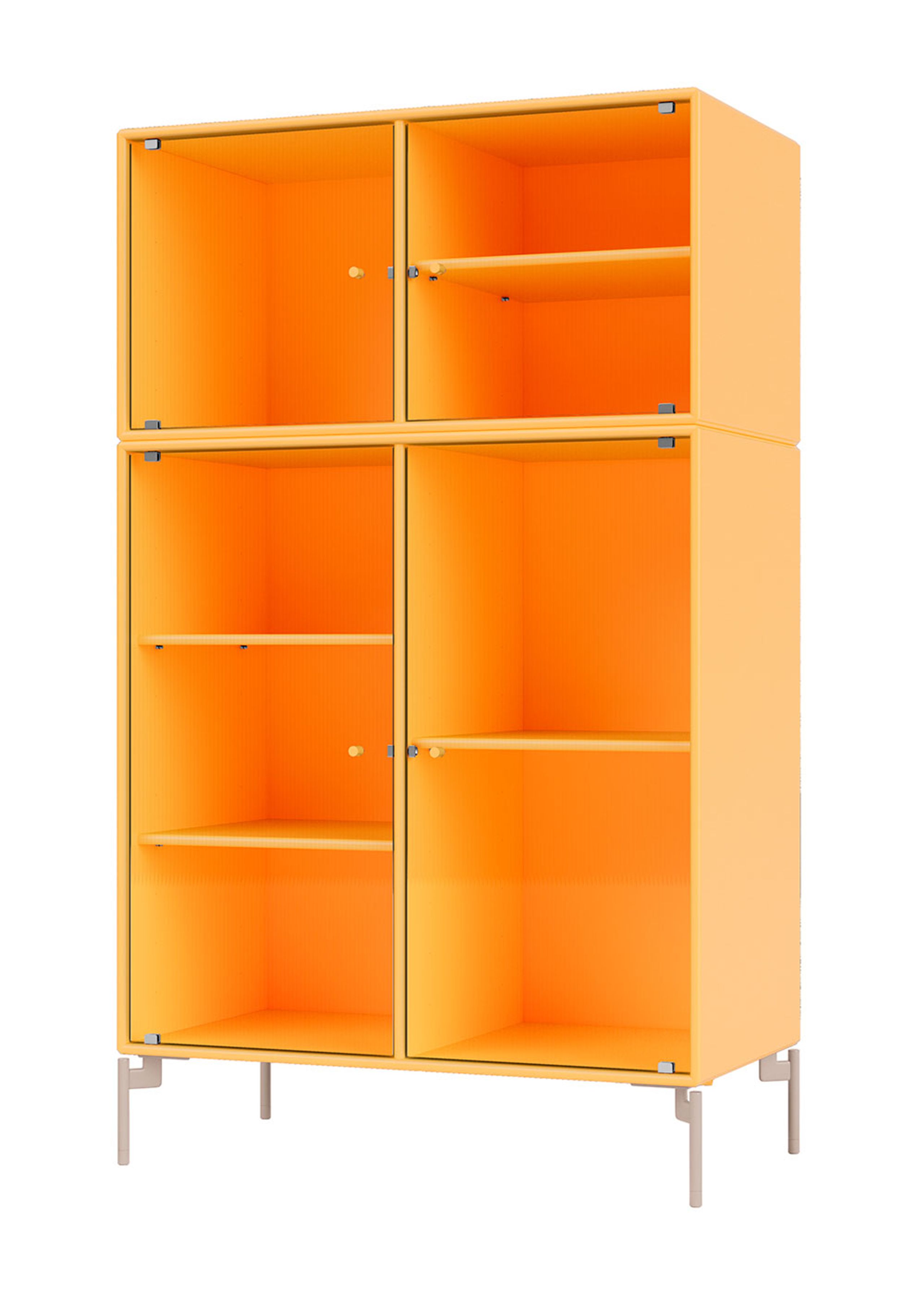 Montana - Vitrine - Ripple III - With Mushroom Legs - Acacia