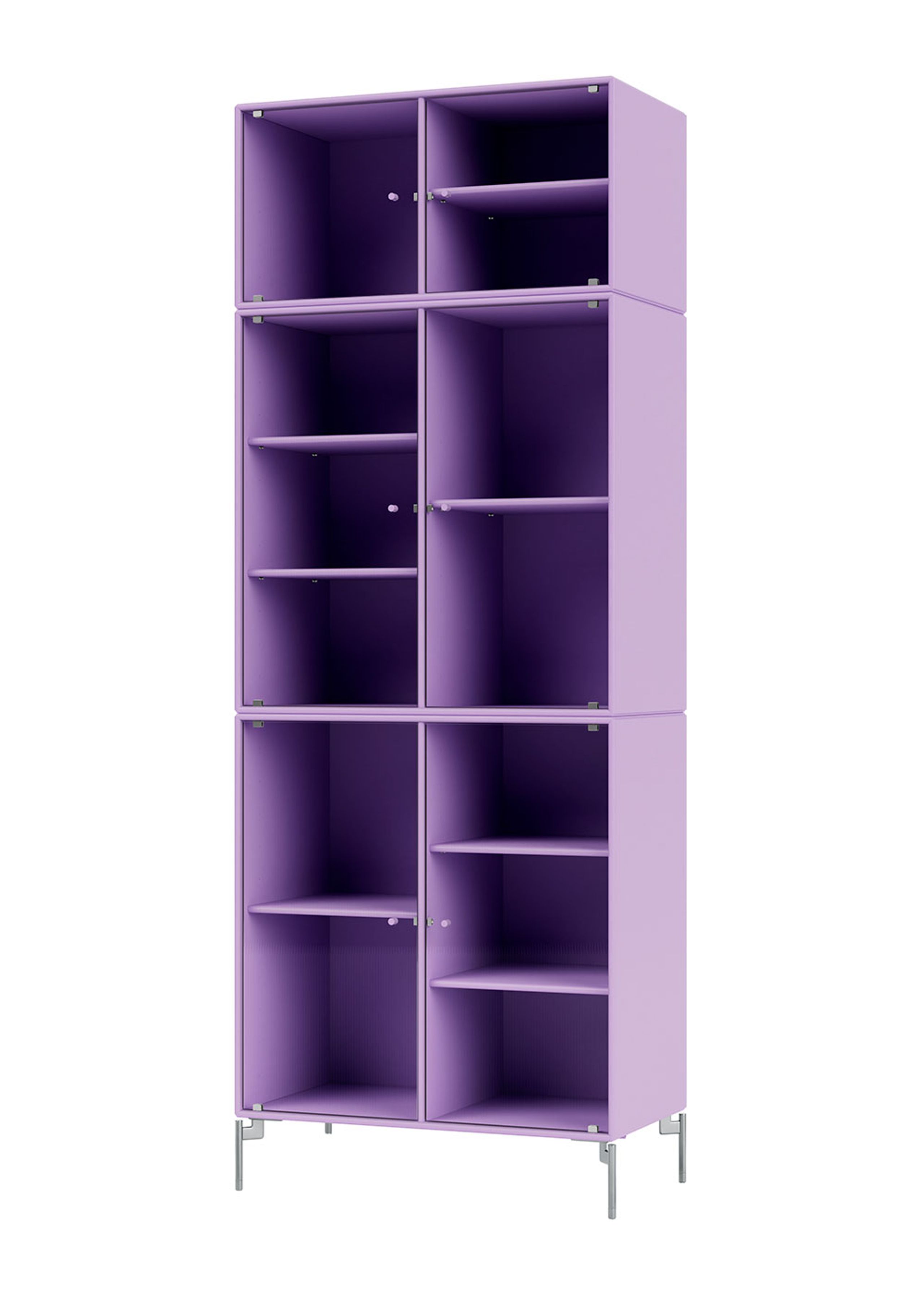 Montana - Vitrine - Ripple IV - With Chrome Legs - Iris