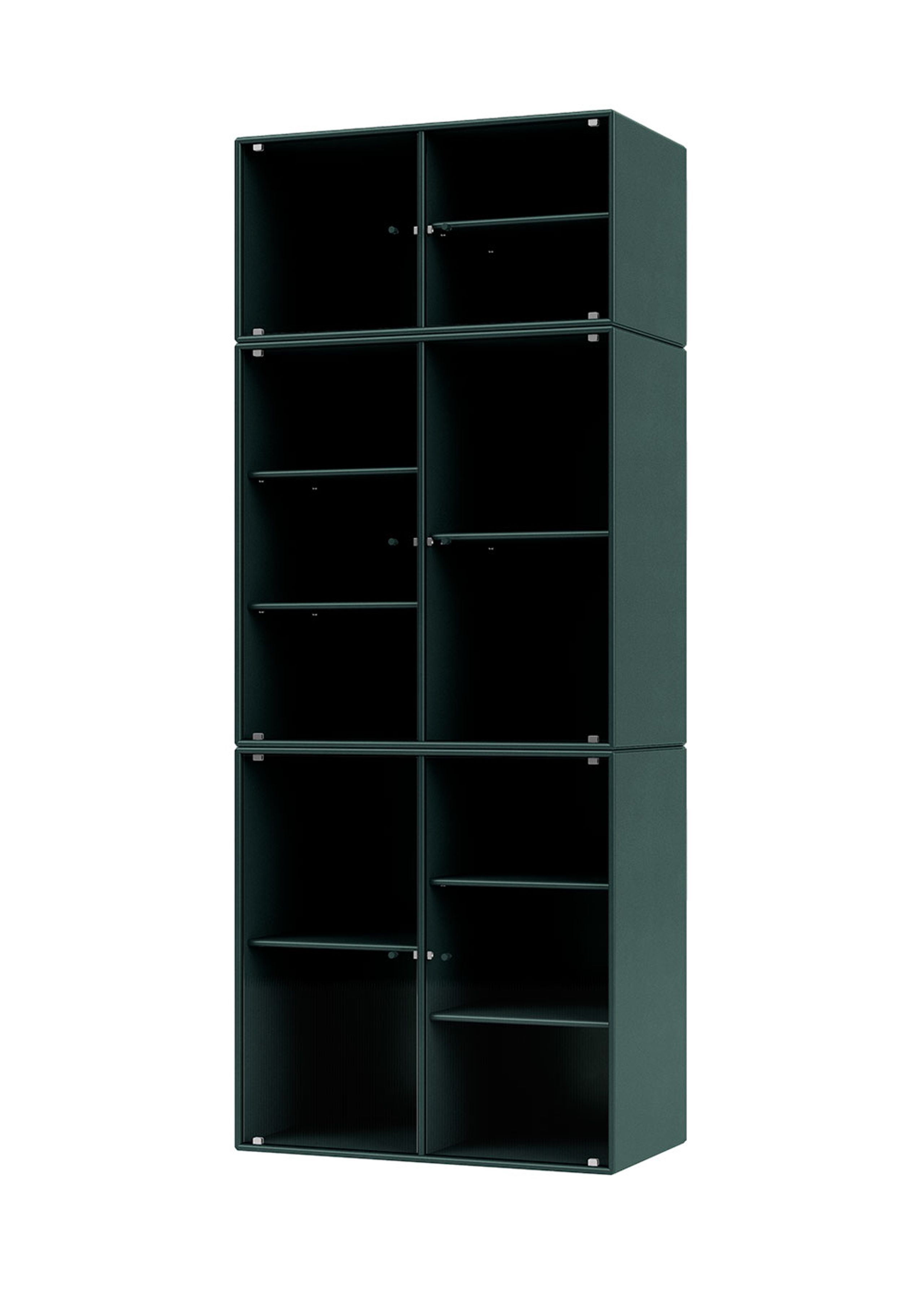Montana - Vitrineskab - Ripple Iv Vitrine Cabinet M. 04-suspensionrails - BlackJade