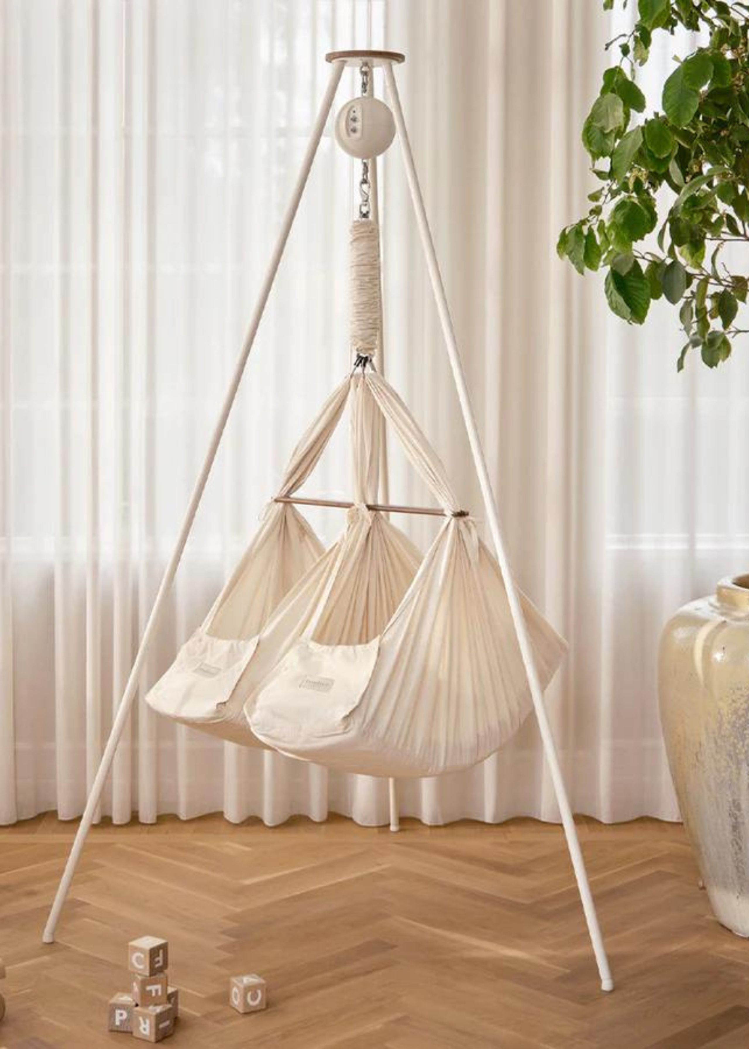 Moonboon - Children's bed - Classic Bundle - Twin Baby Hammock - Hammock: White