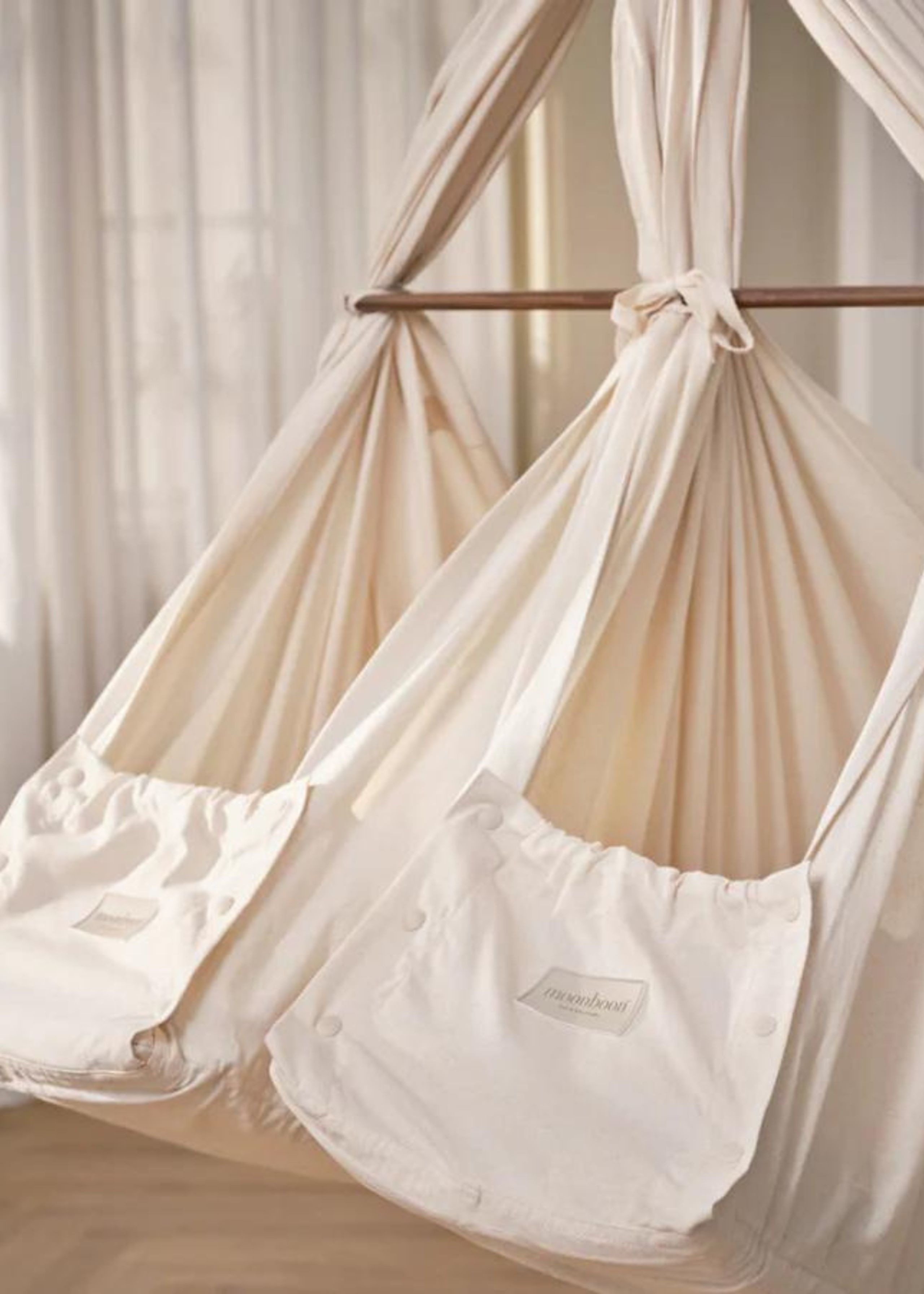 Moonboon - - Essential Bundle - Twin Baby Hammock - White