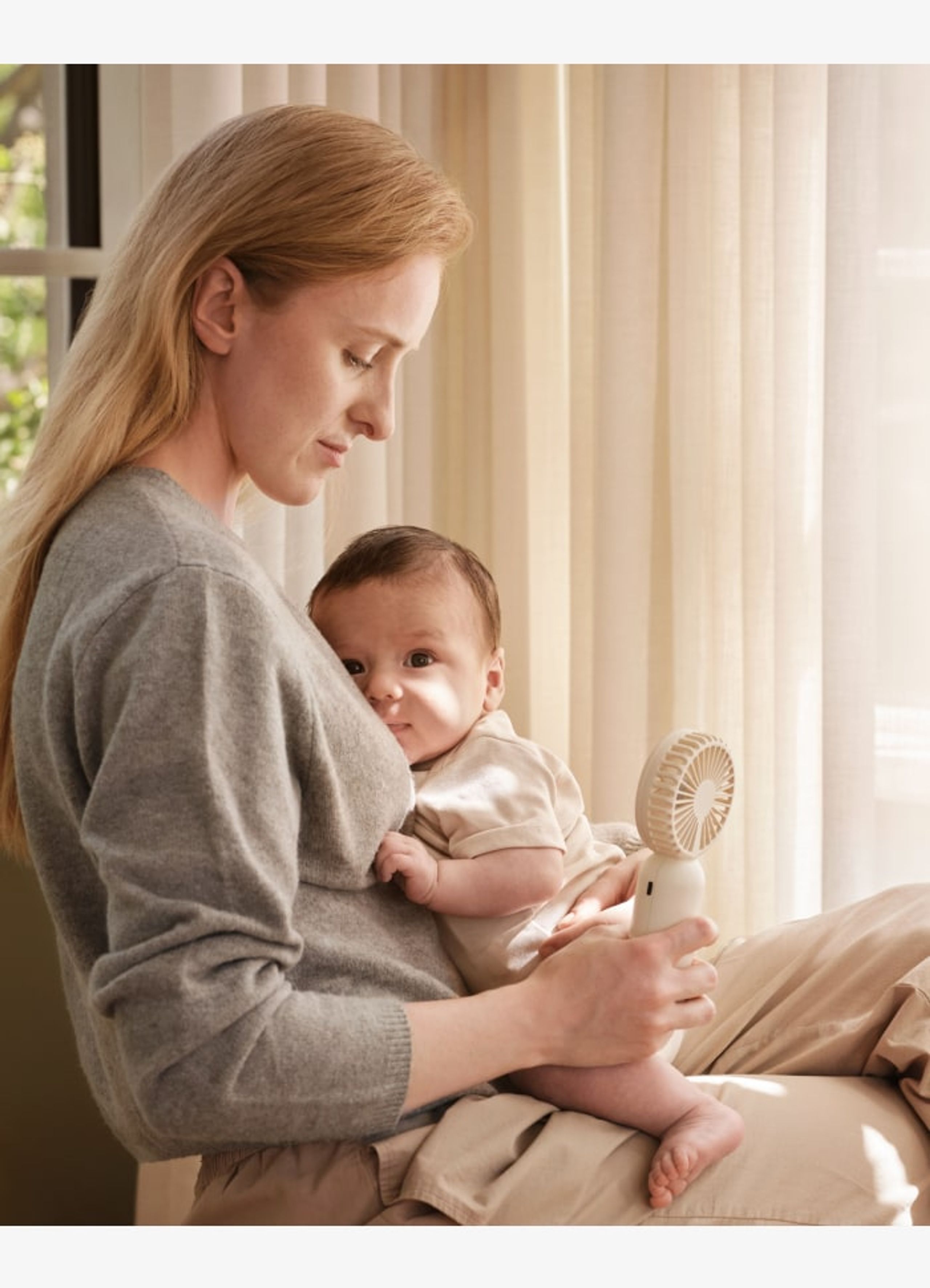 Moonboon - Juletræspynt - Mini Ventilator - Cream white