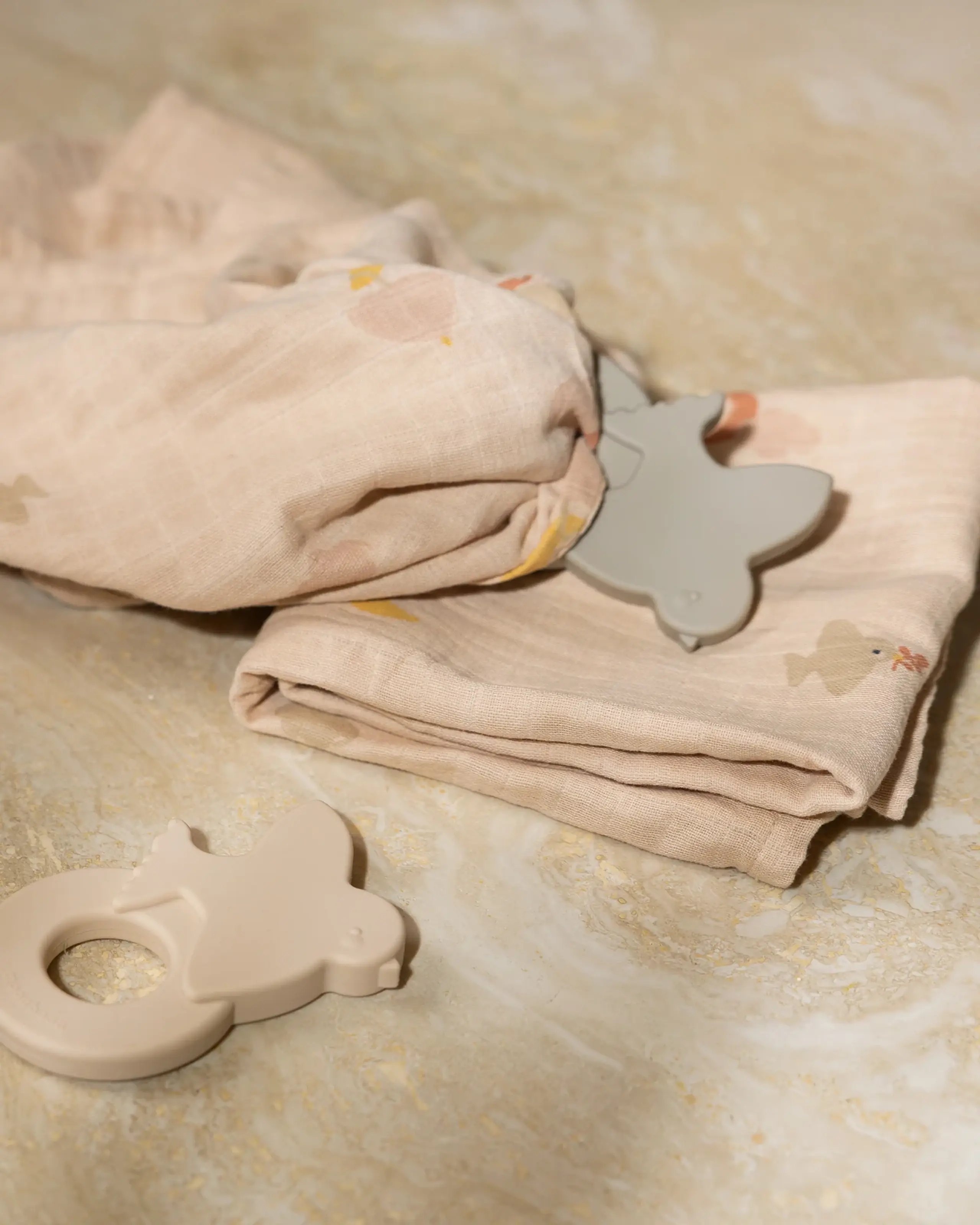 Moonboon - Stofble - Organic Muslins 4 pcs - Rose mix - 4 pcs