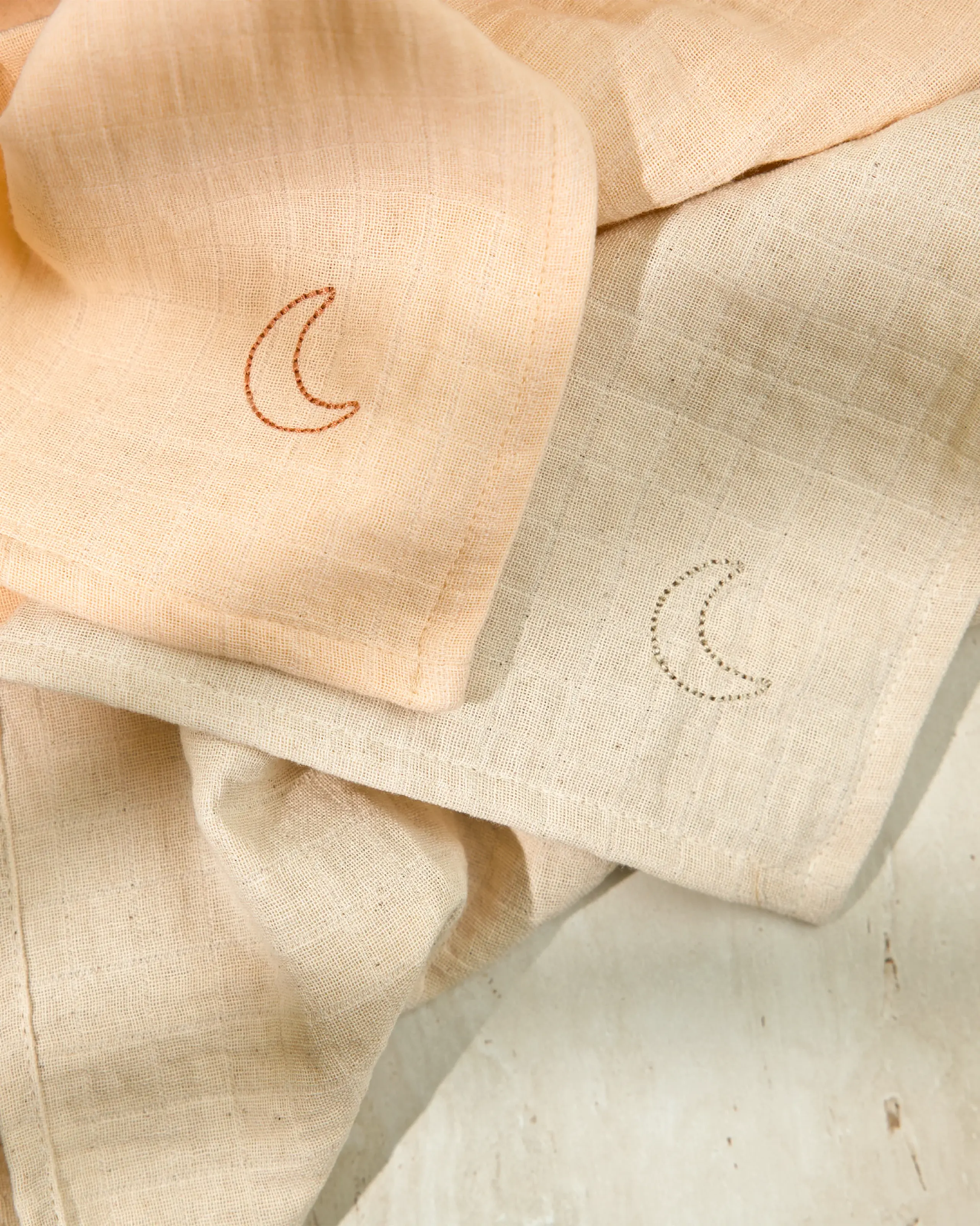 Moonboon - Stofble - Organic Muslins 4 pcs - Rose mix - 4 pcs
