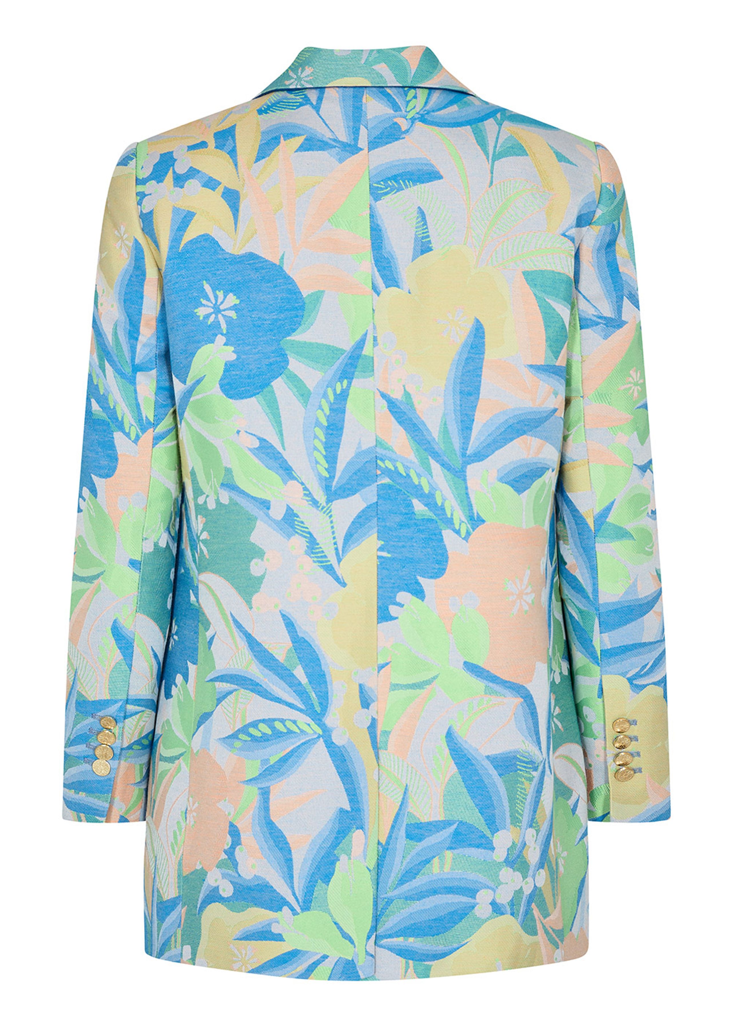 Mos Mosh - Blazer - SP Kenal Botanic Jacquard Blazer - Blue Aster