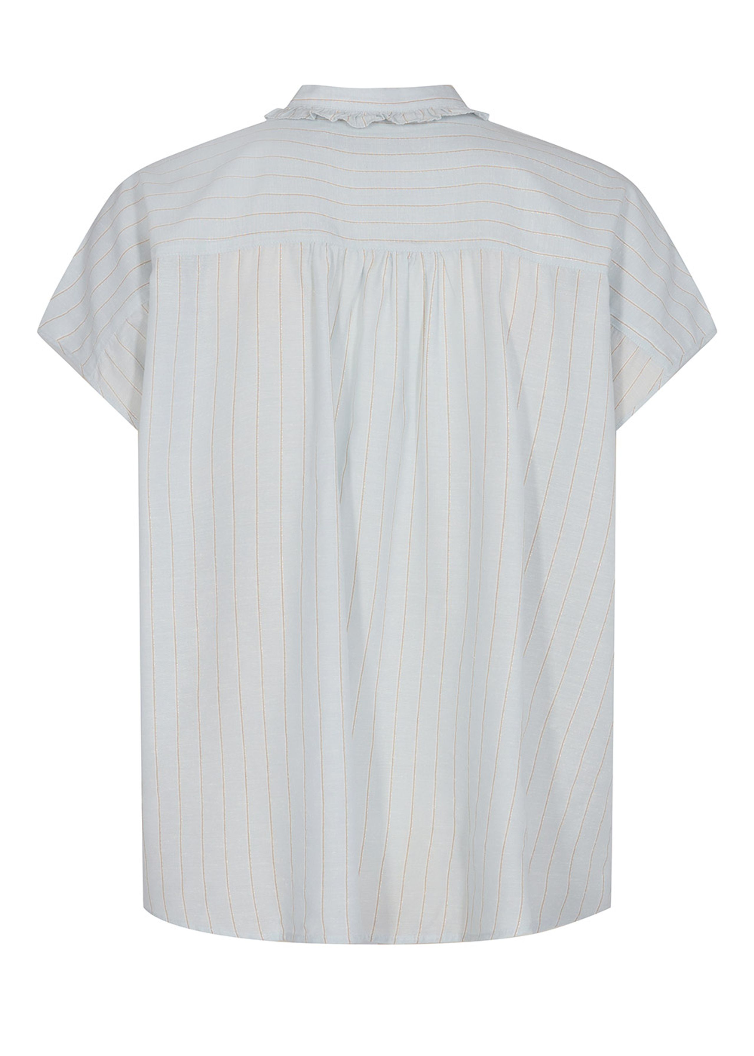 Mos Mosh - Camicetta - Lina SL Frill Shirt - Skywriting