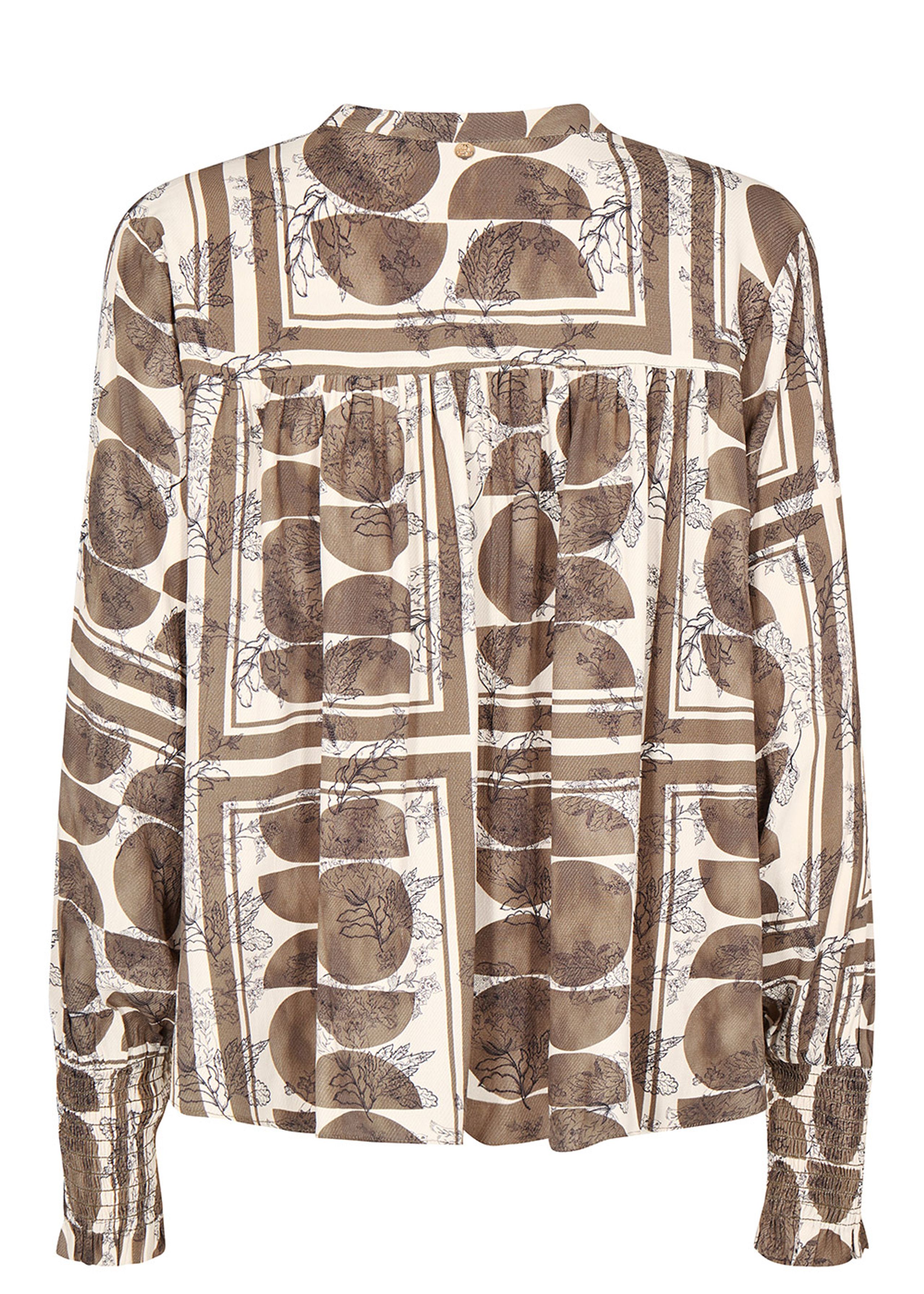 Mos Mosh - Blouse - Macha Ls Bubble Blouse - Capers Green