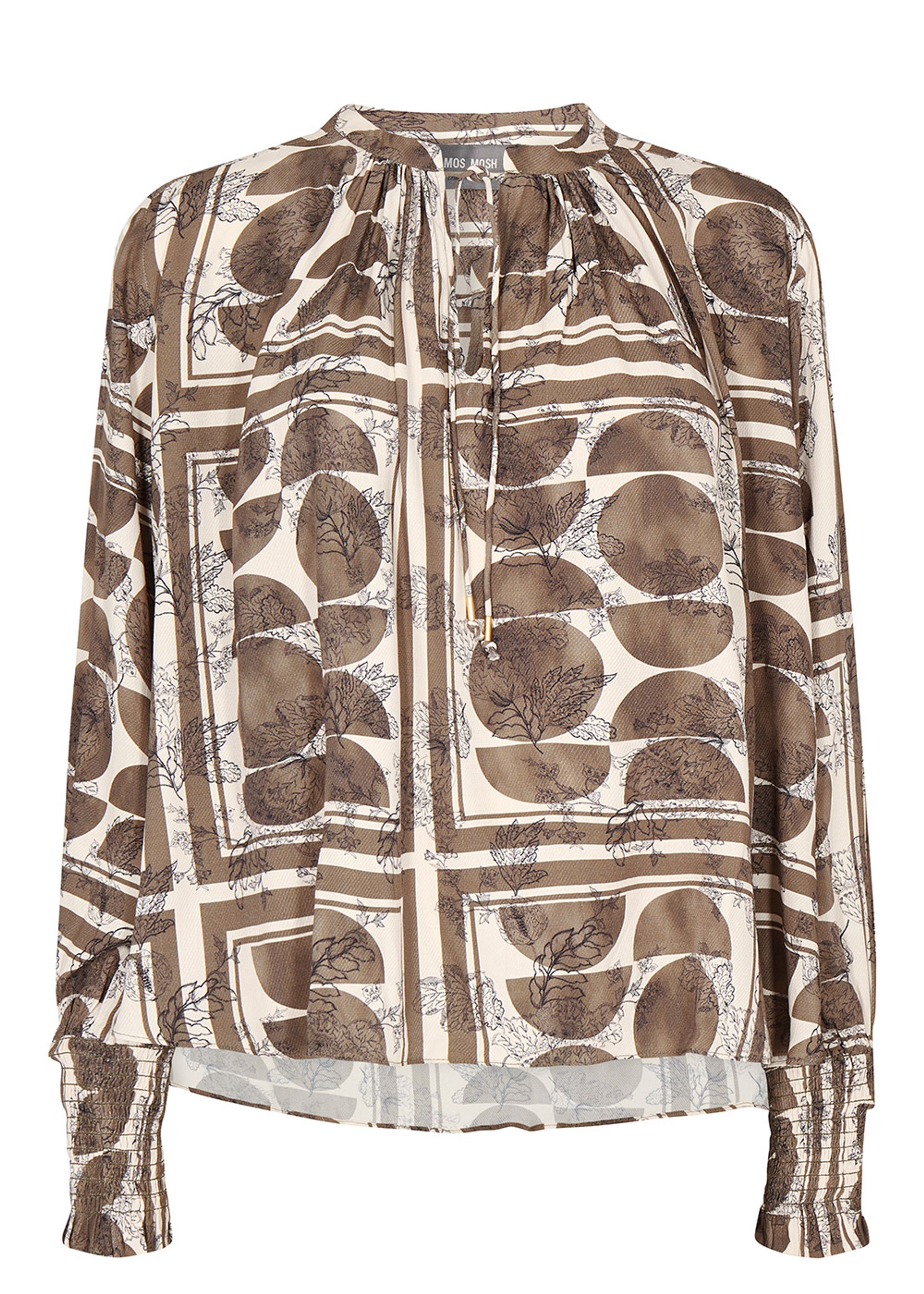 Mos Mosh - Blouse - Macha Ls Bubble Blouse - Capers Green