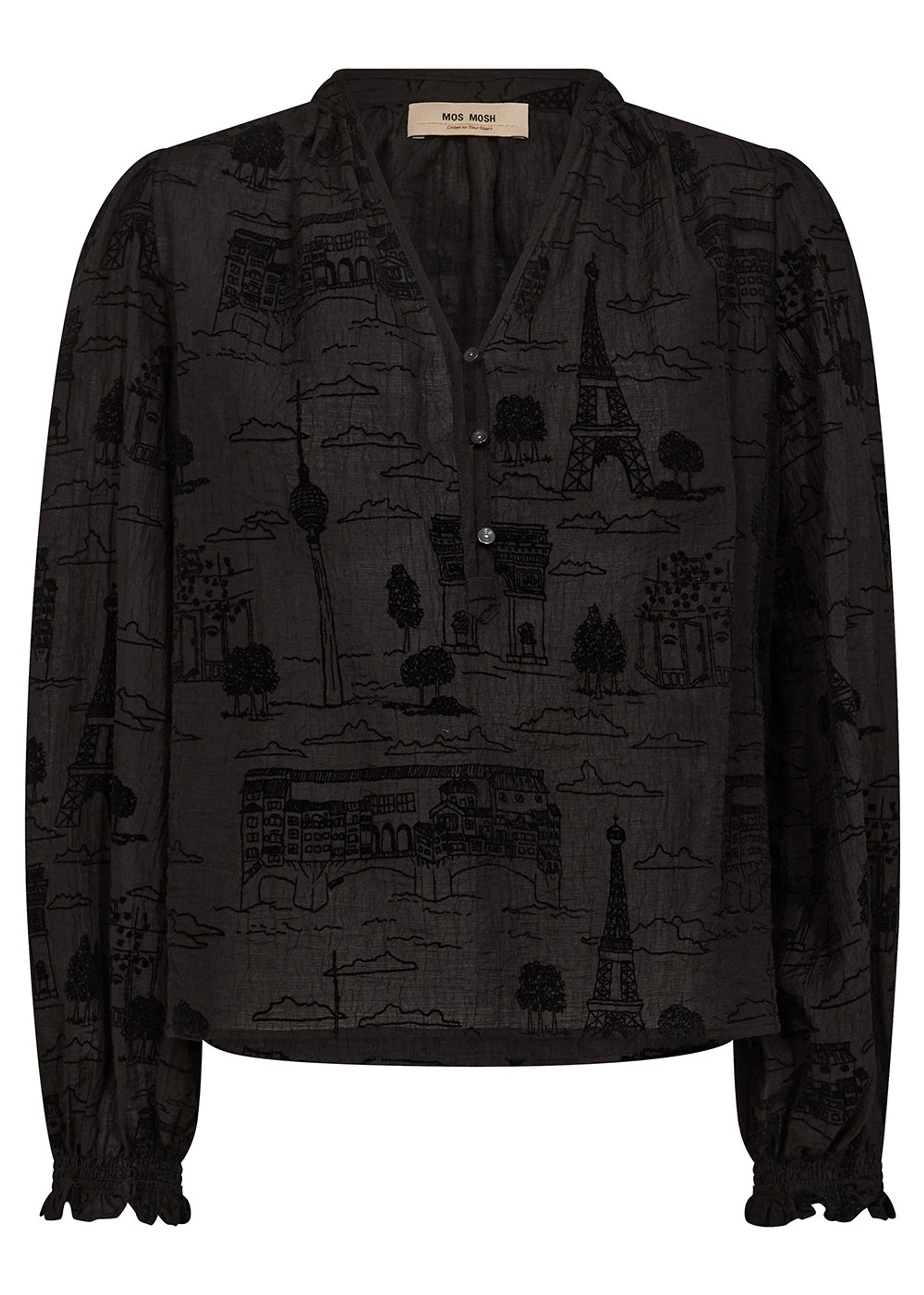 Mos Mosh - Blouse - MMTazzin Tale Light Blouse - Black