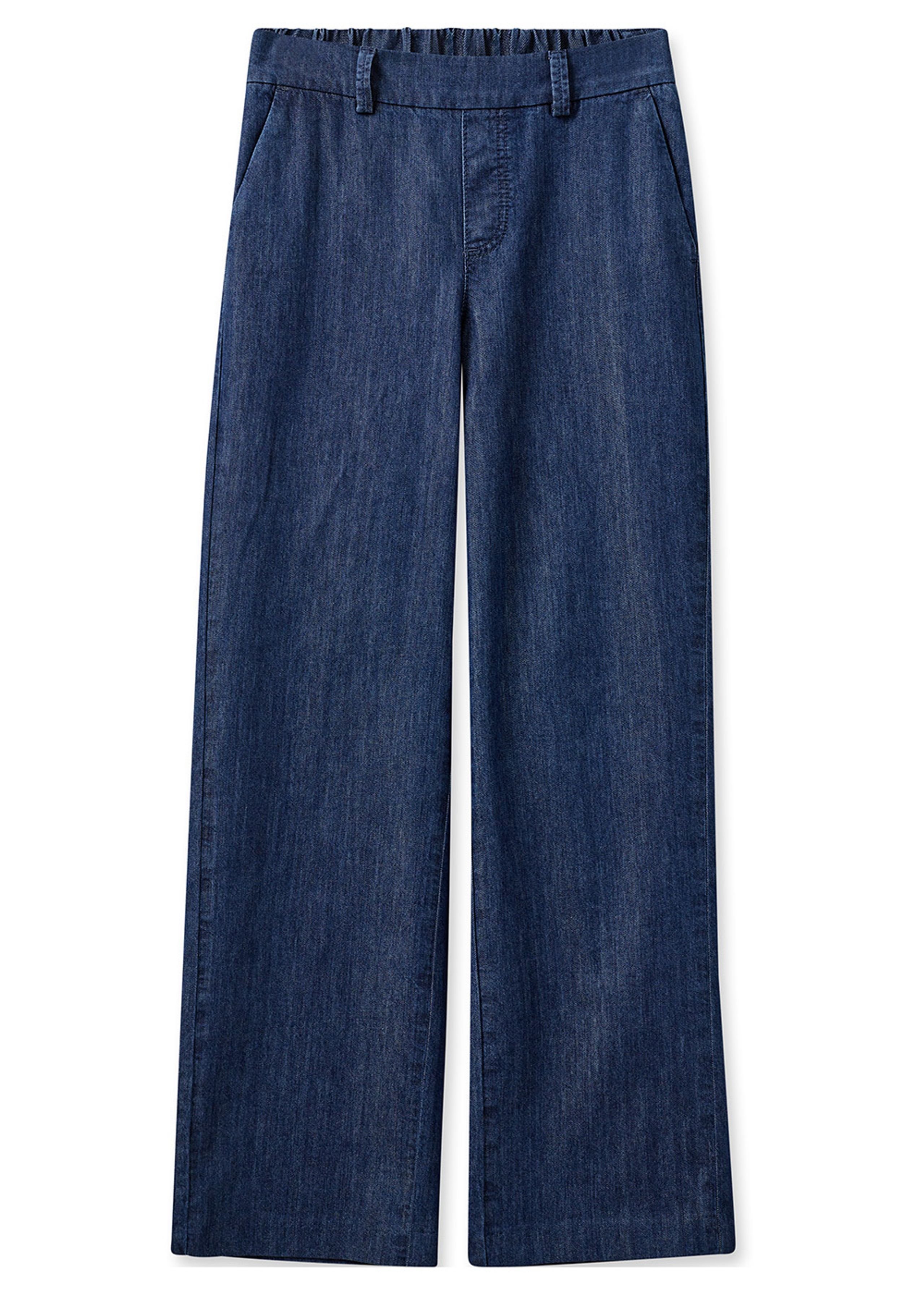 Mos Mosh - Bukser - MMBai Denim Pant - Dark Blue