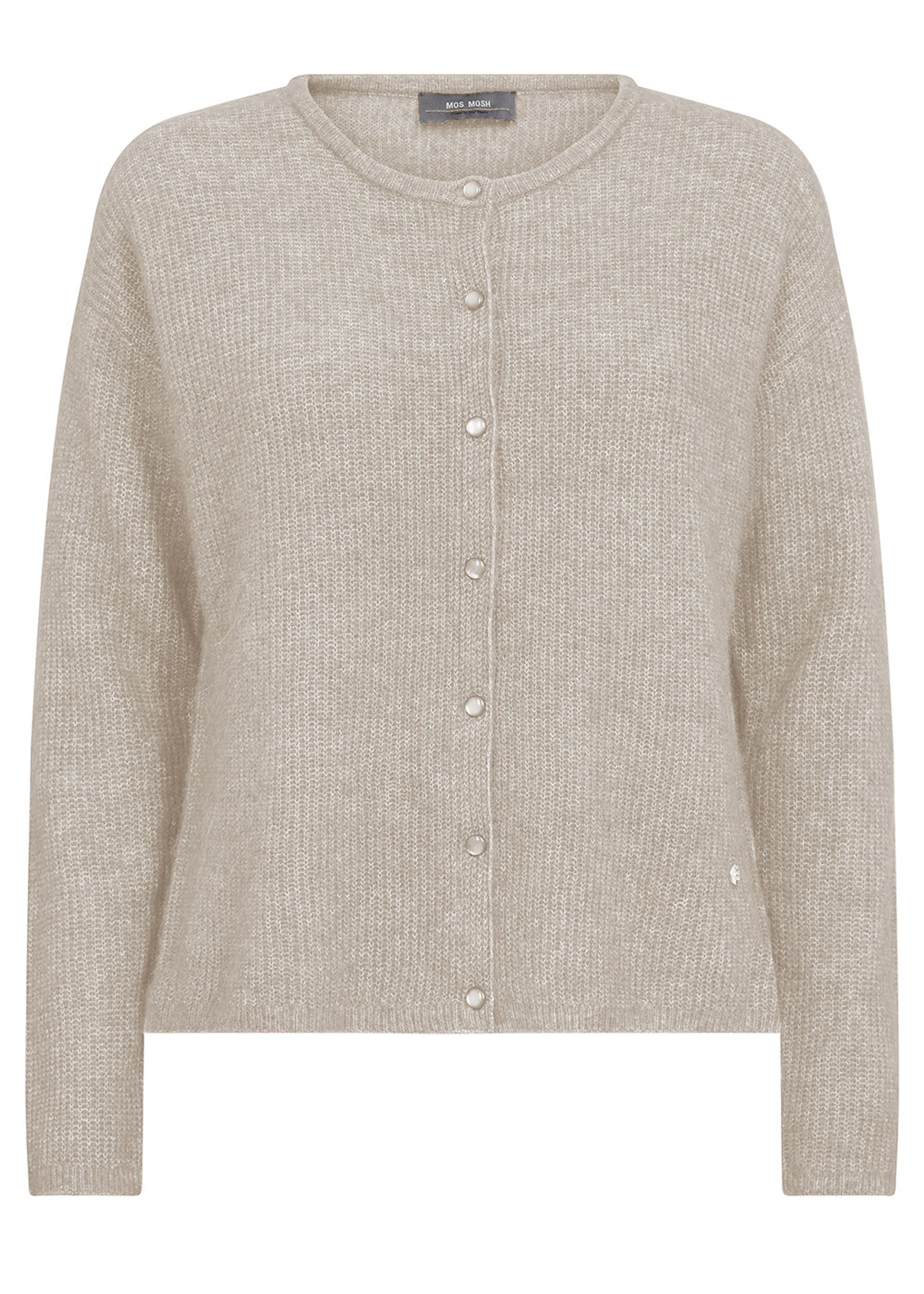 Mos Mosh - Cardigan - MMAlmine Knit Cardigan - Feather Gray