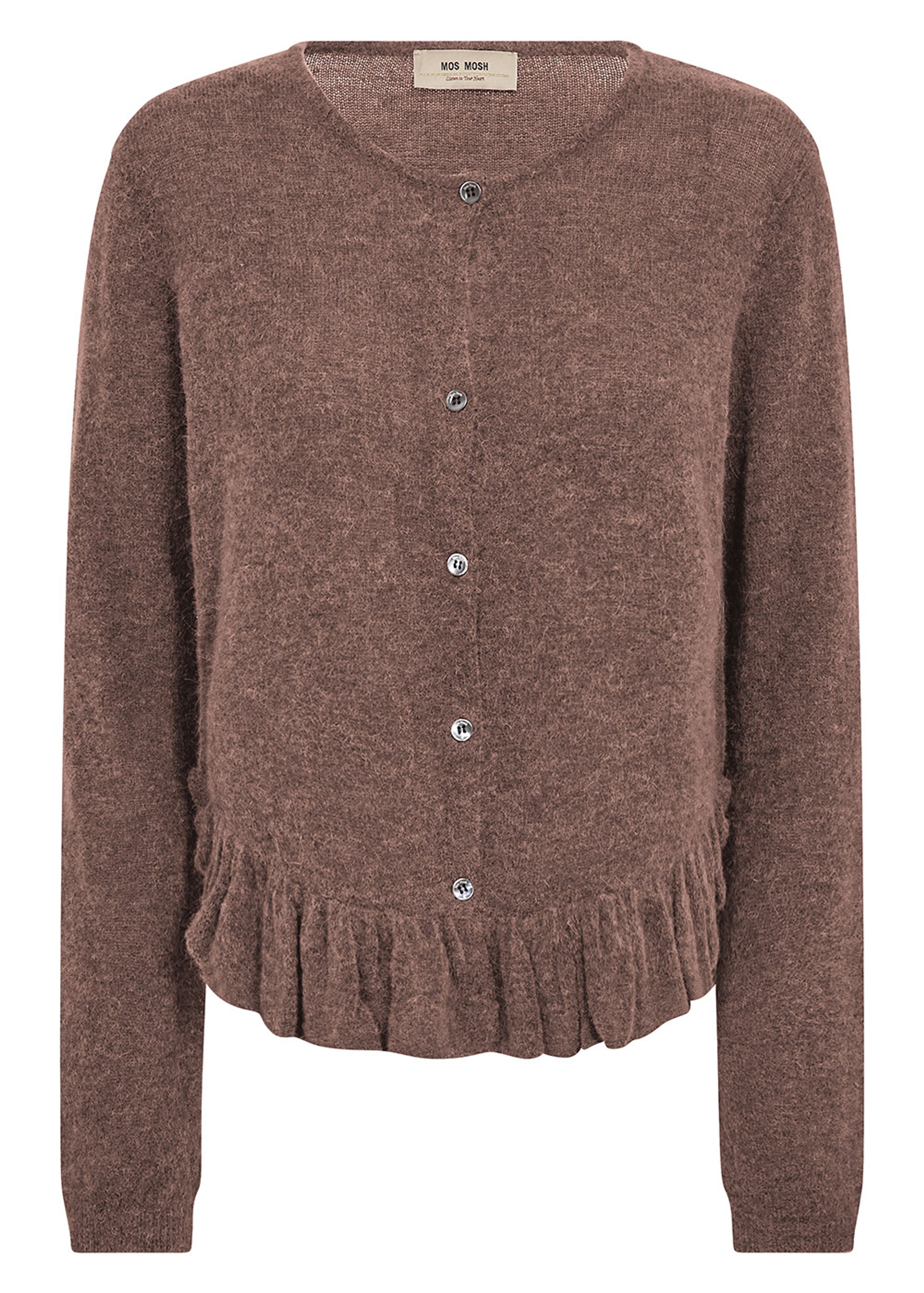 Mos Mosh - Cardigan - MMMape Alice Knit Cardigan - Coffee Quartz
