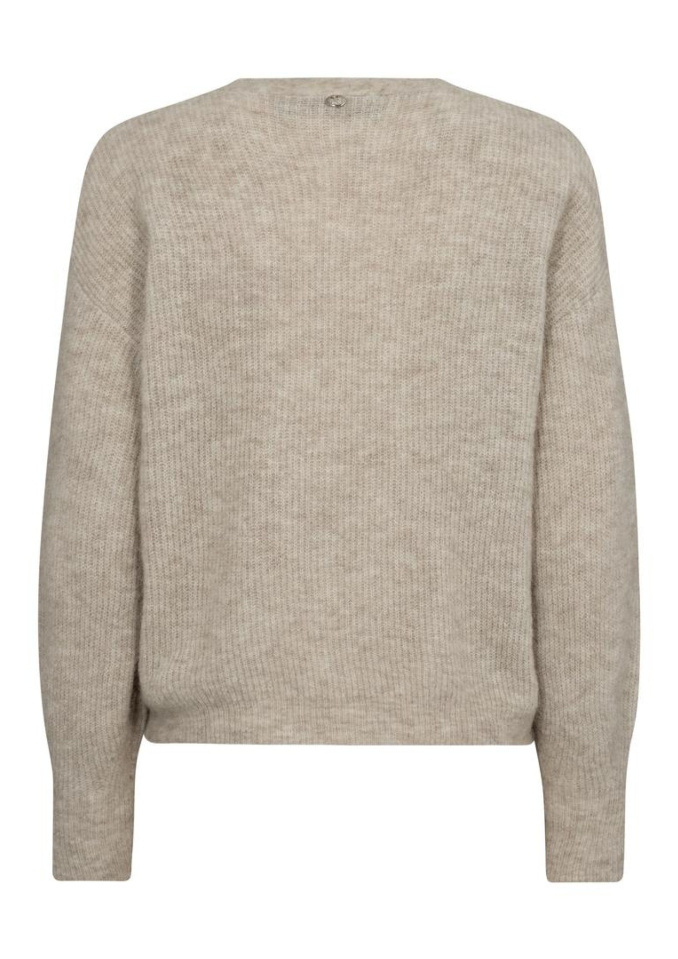 Mos Mosh - Cardigan - MMThora V-Neck Knit Cardigan - Feather Gray