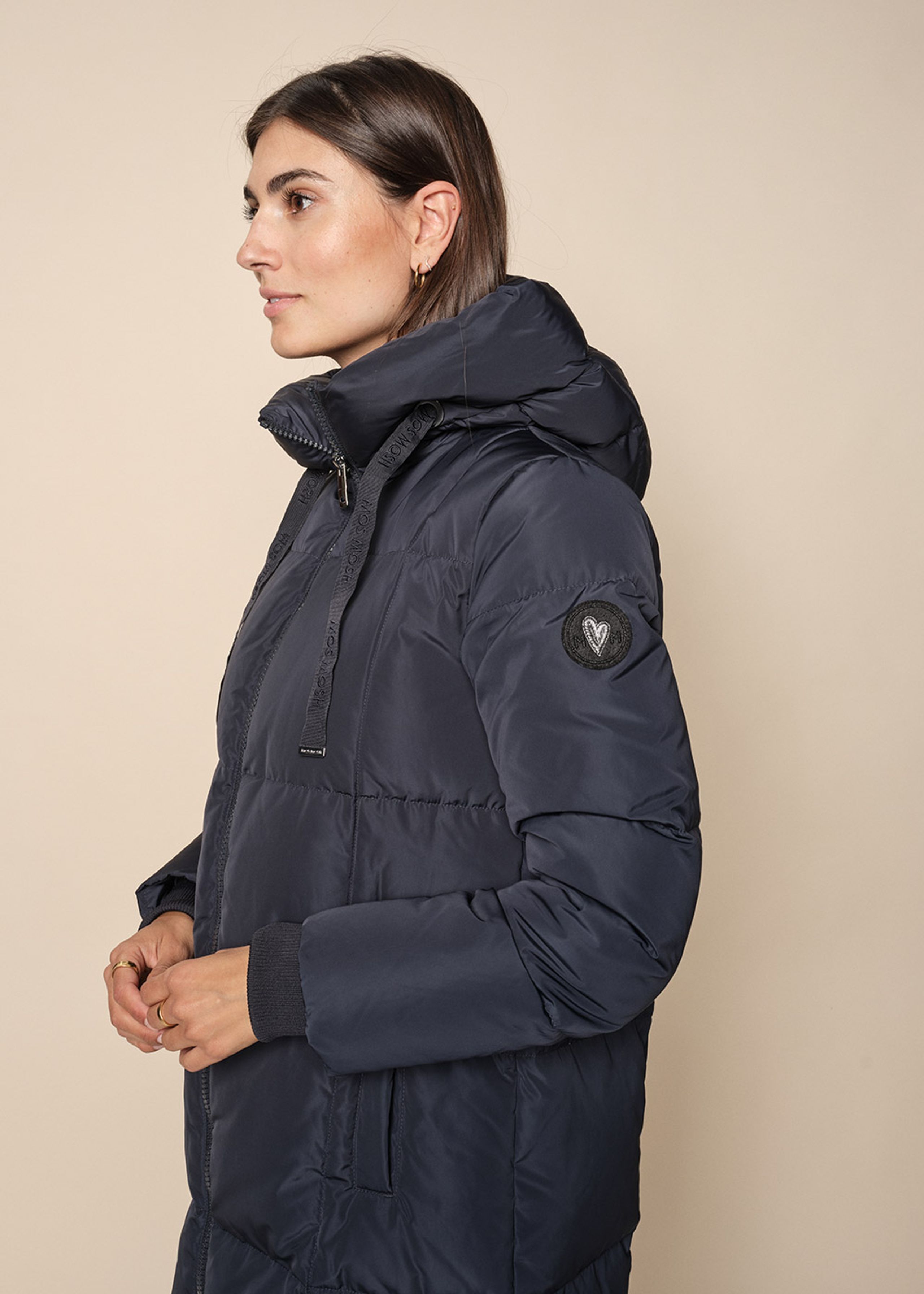 Mos Mosh - Coat - Nova Square Down Coat - Navy