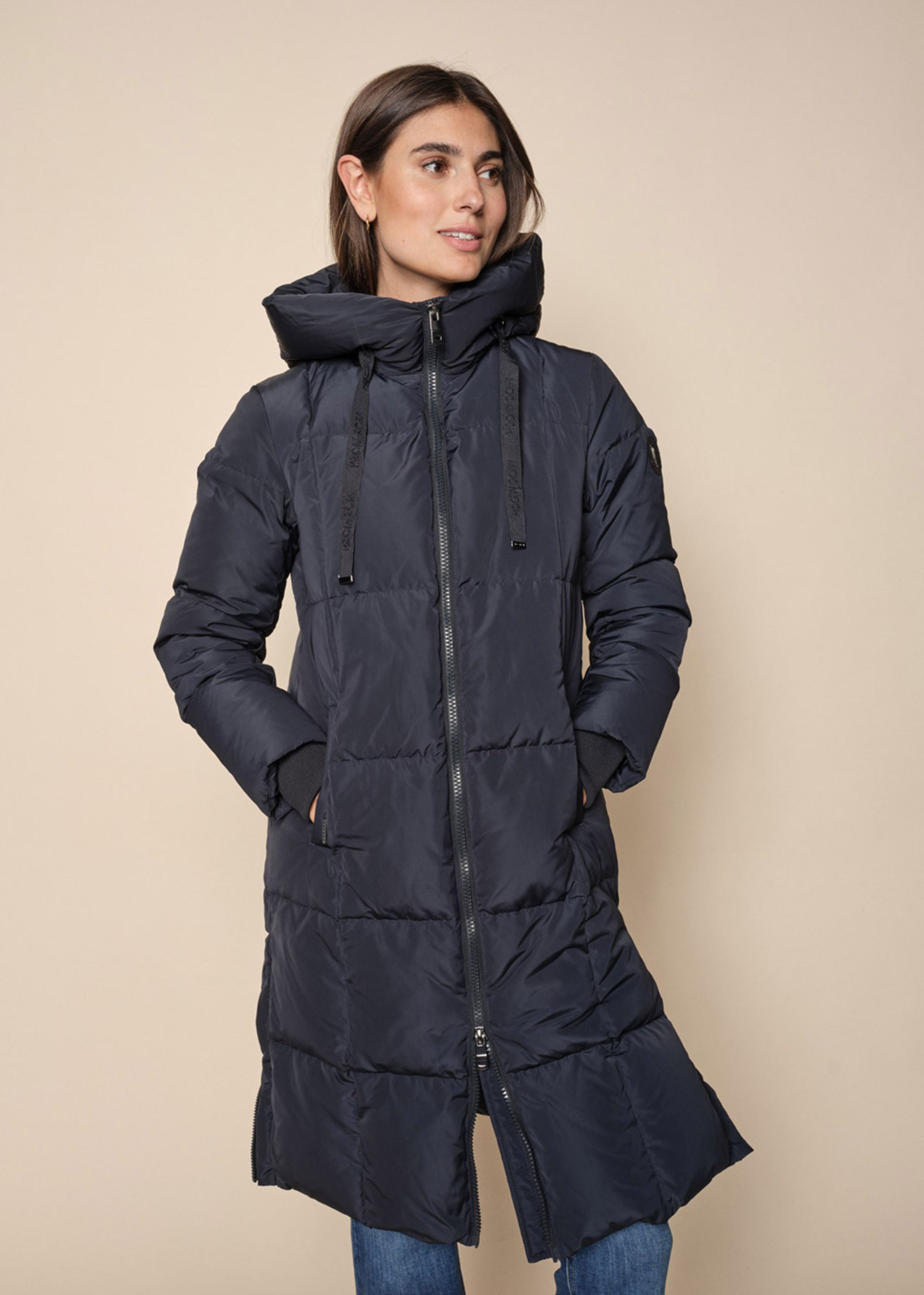 Mos Mosh - Coat - Nova Square Down Coat - Navy