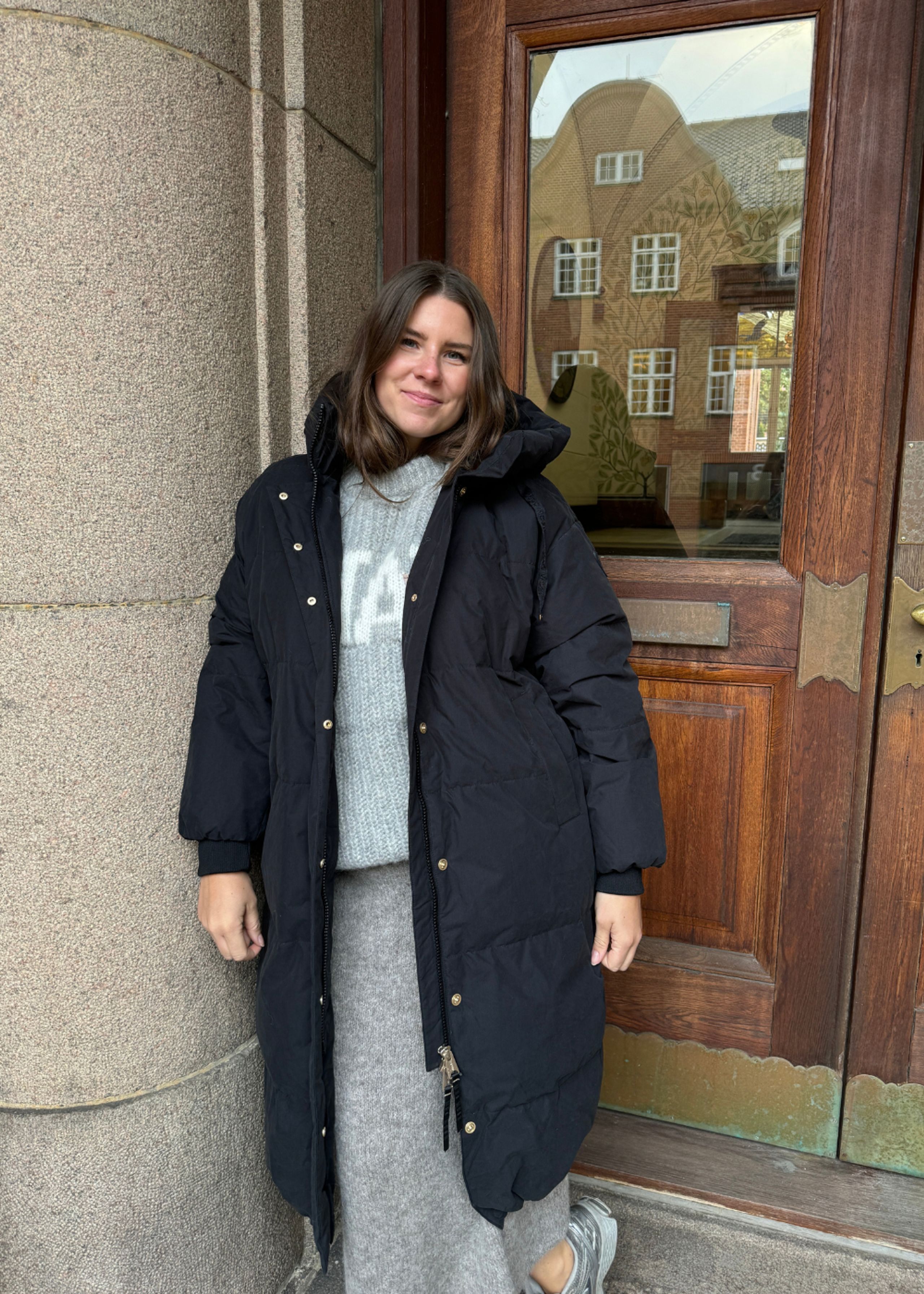 Mos Mosh - Jakke - MMCayo Long Quilt Jacket - Black