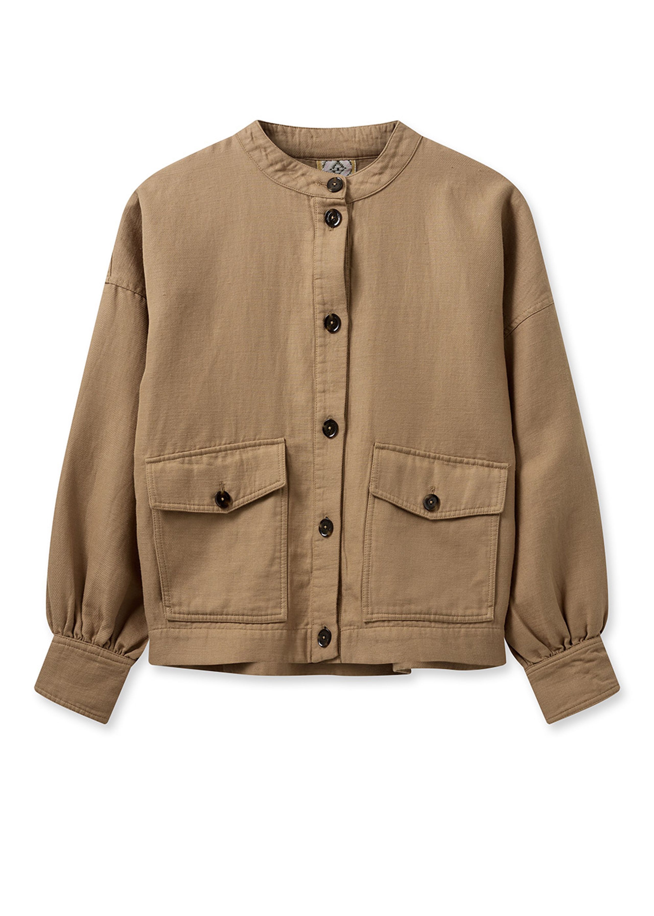 Mos Mosh - Jacke - MMJoplin Linen Short Jacket - Cinnamon Swirl