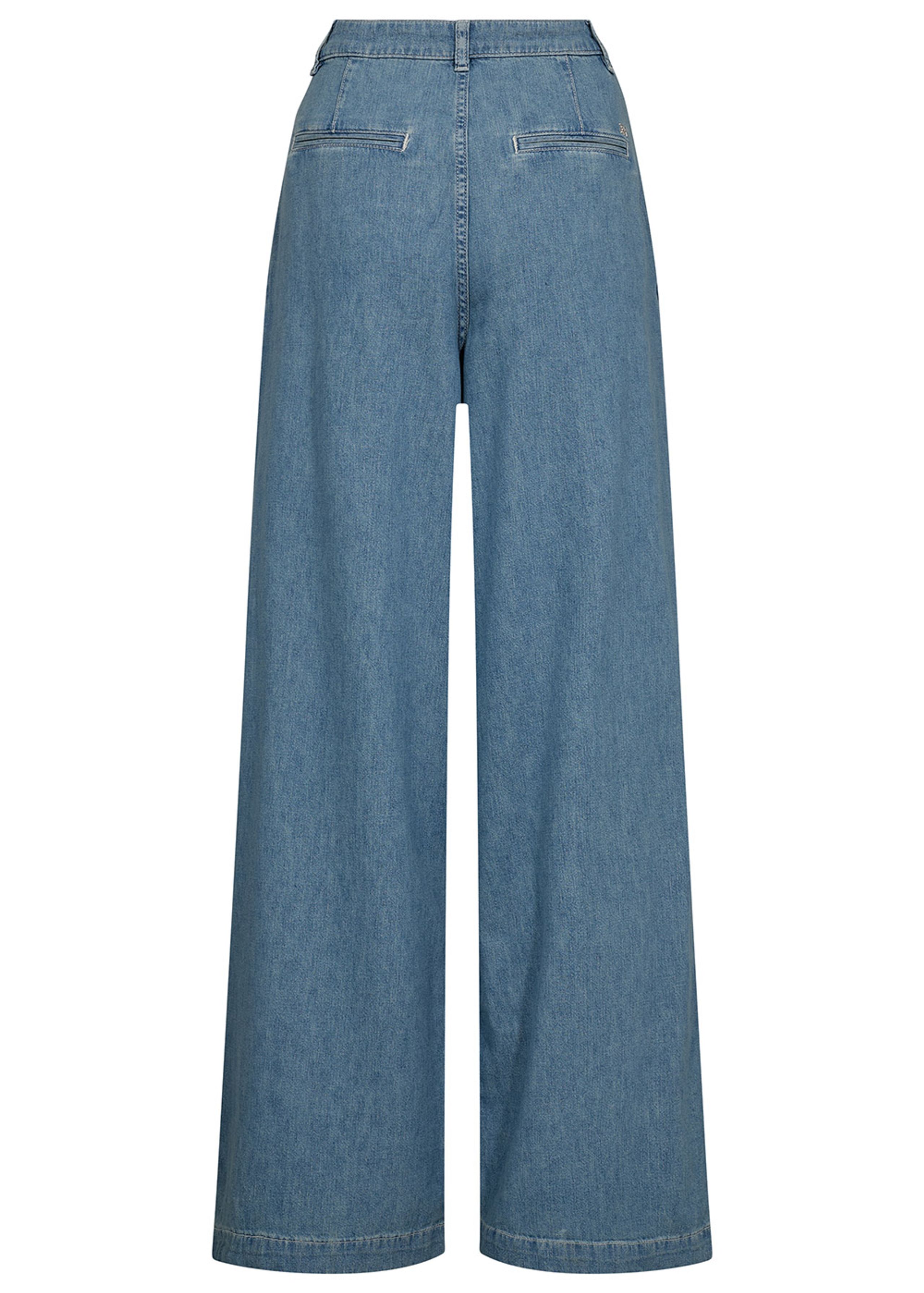 Mos Mosh - Pantalones vaqueros - MMDagny Pleat Jeans - Light Blue