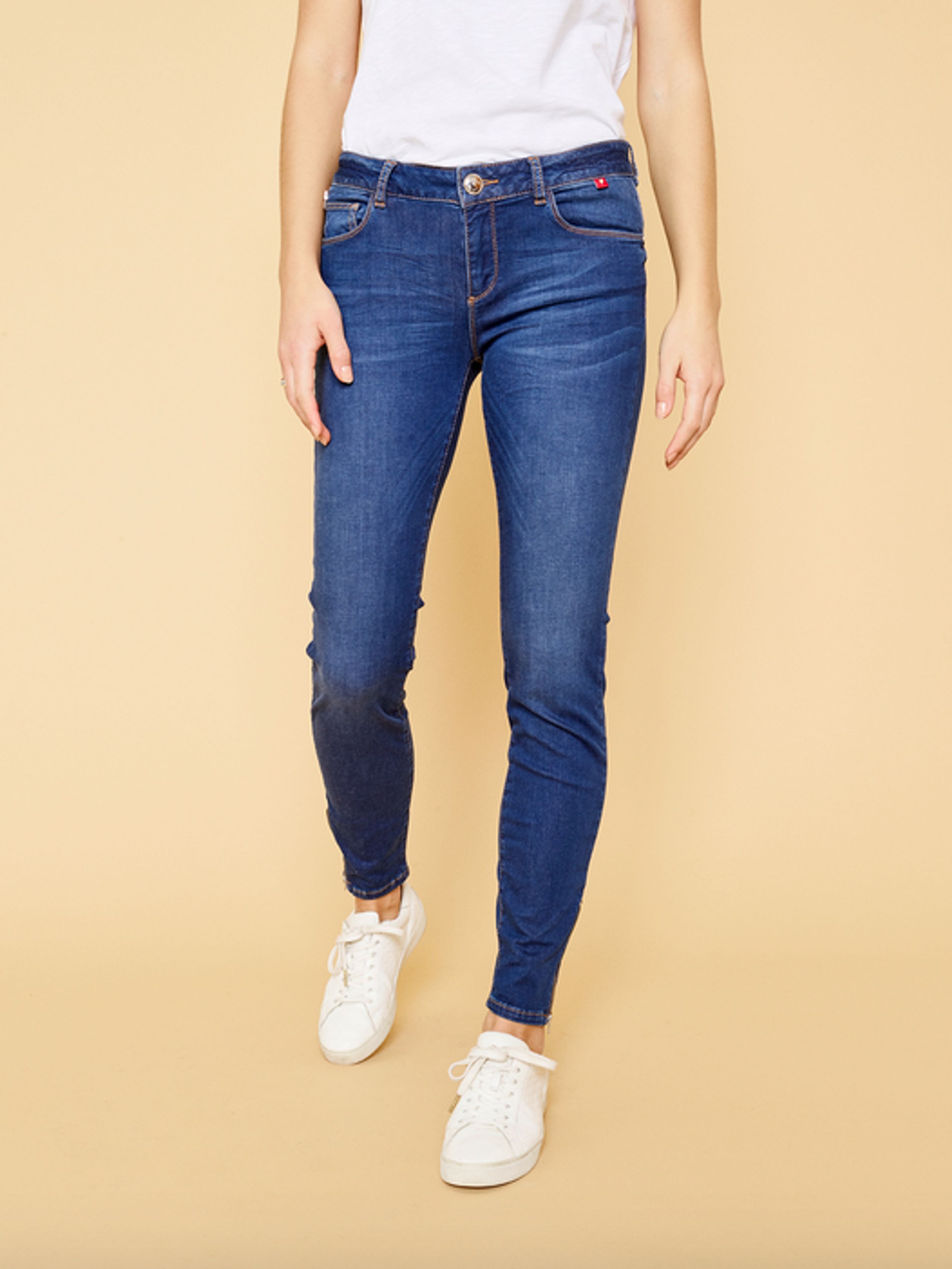 Mos Mosh - Jeans - Victoria Sateen Jeans - Blue Denim