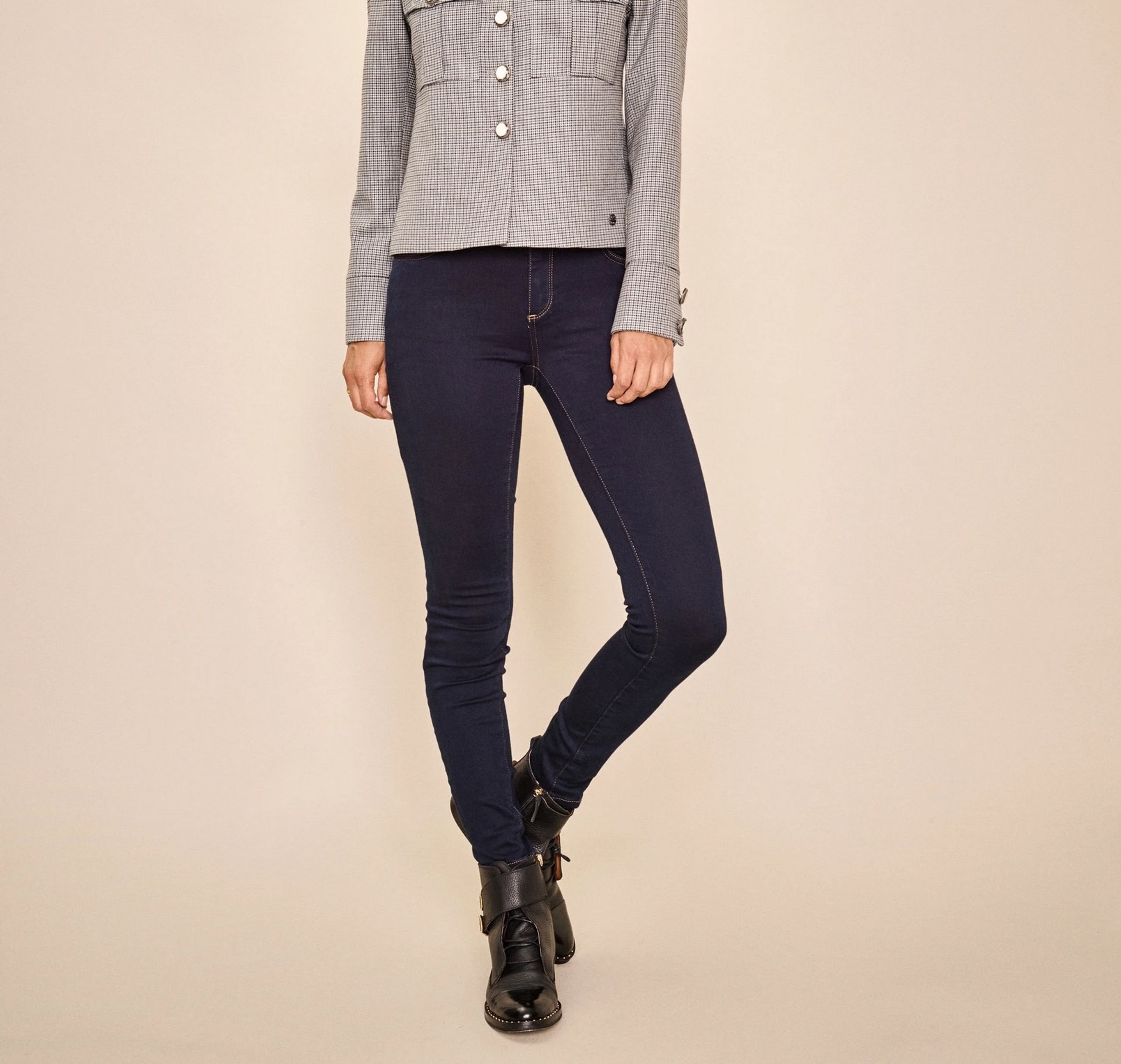 Mos Mosh - Jeans - Victoria 7/8 Silk Touch Jeans - Blue Denim