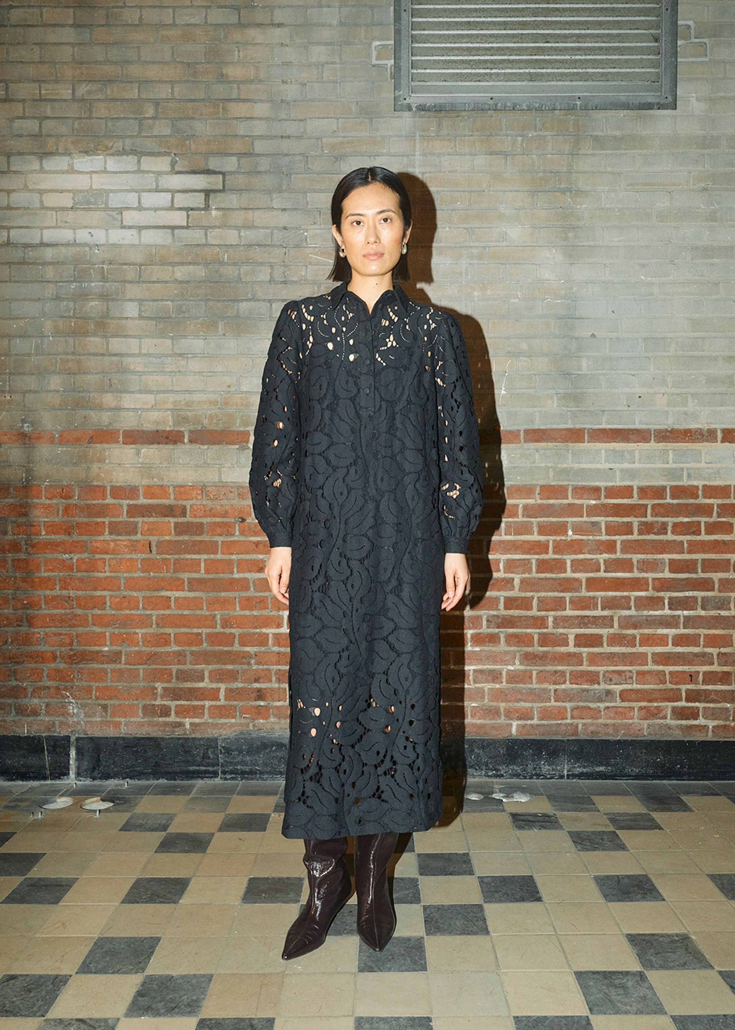 Mos Mosh - Robe - MMLusille Ylette Dress - Black