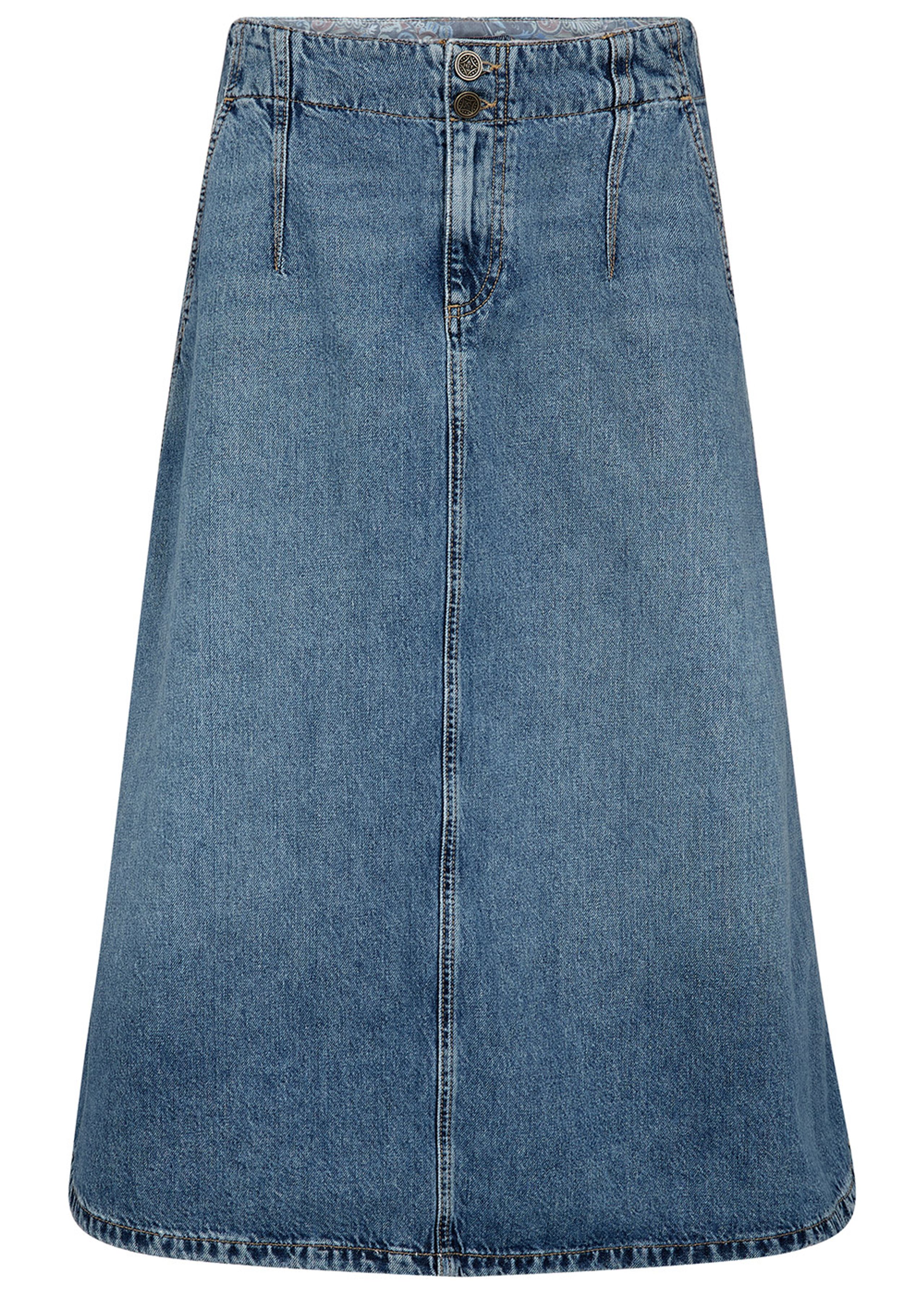 Mos Mosh - Falda - MMLeala Denim Skirt - Mid Blue
