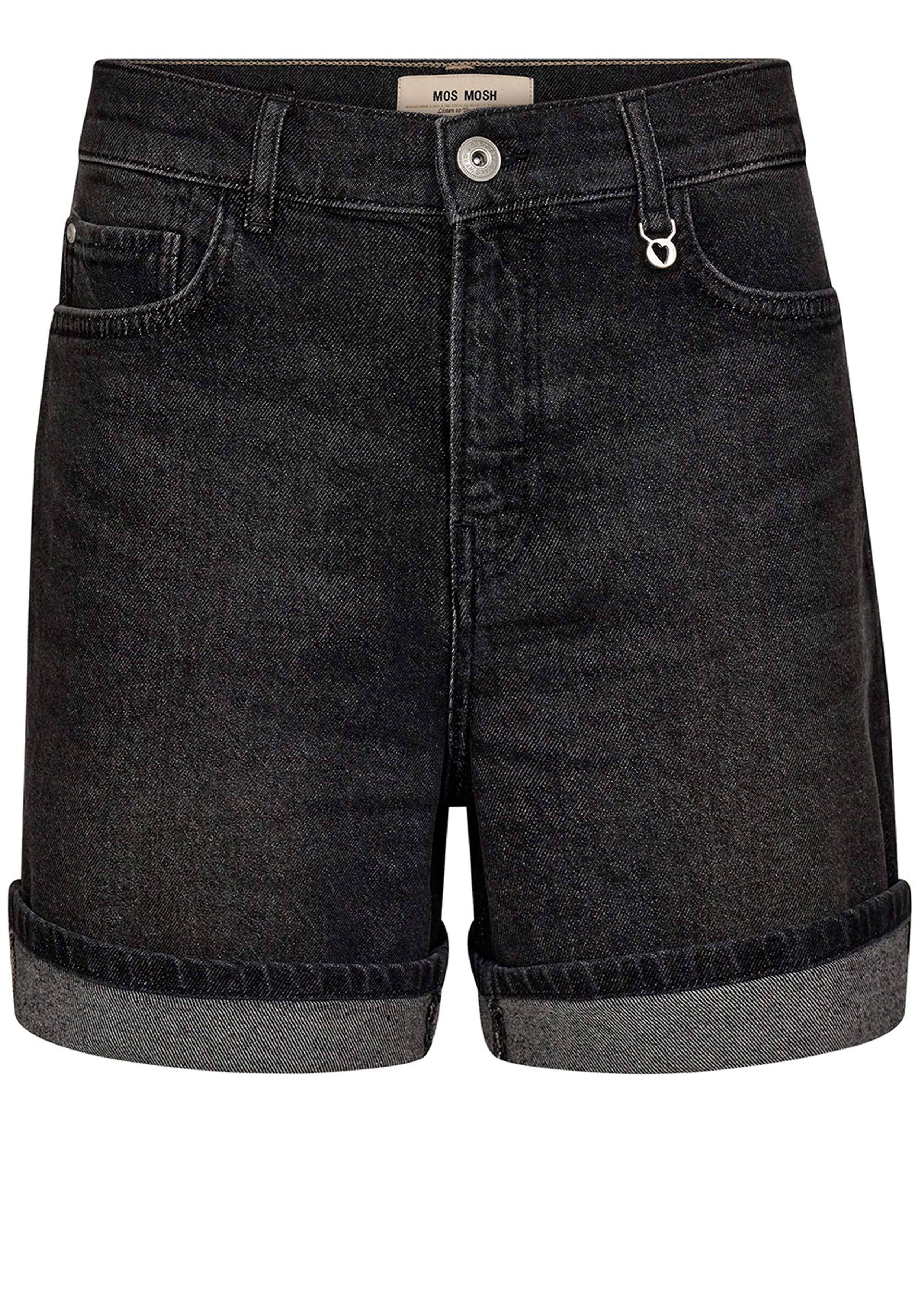 Mos Mosh - Shorts - MMBati Denim Shorts - Dark Grey