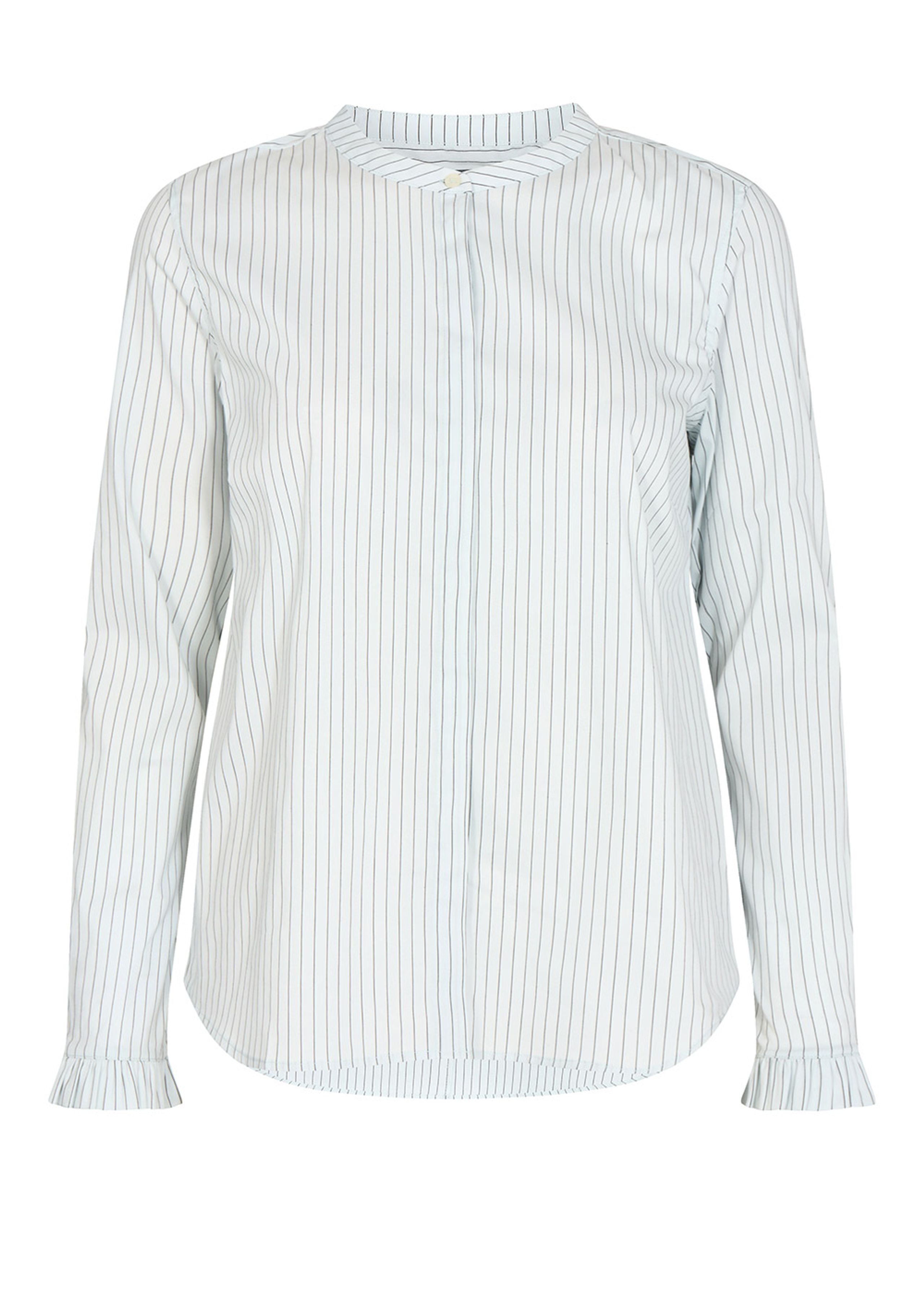 Mos Mosh - Skjorte - Mattie Slim Stripe Shirt - Gray Dawn