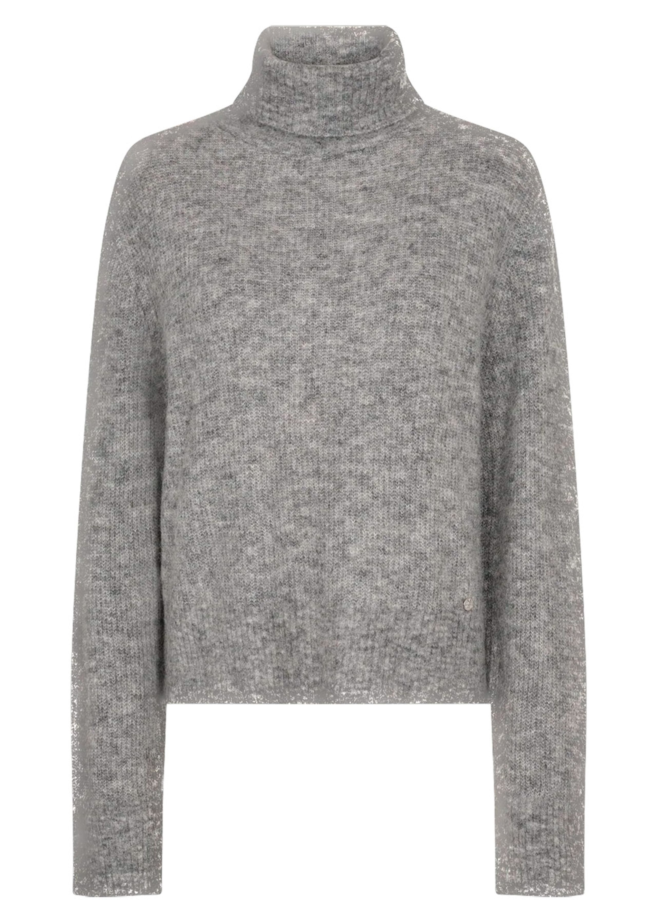 Mos Mosh - Pletené - MMAidy Thora Rollneck Knit - Grey Melange