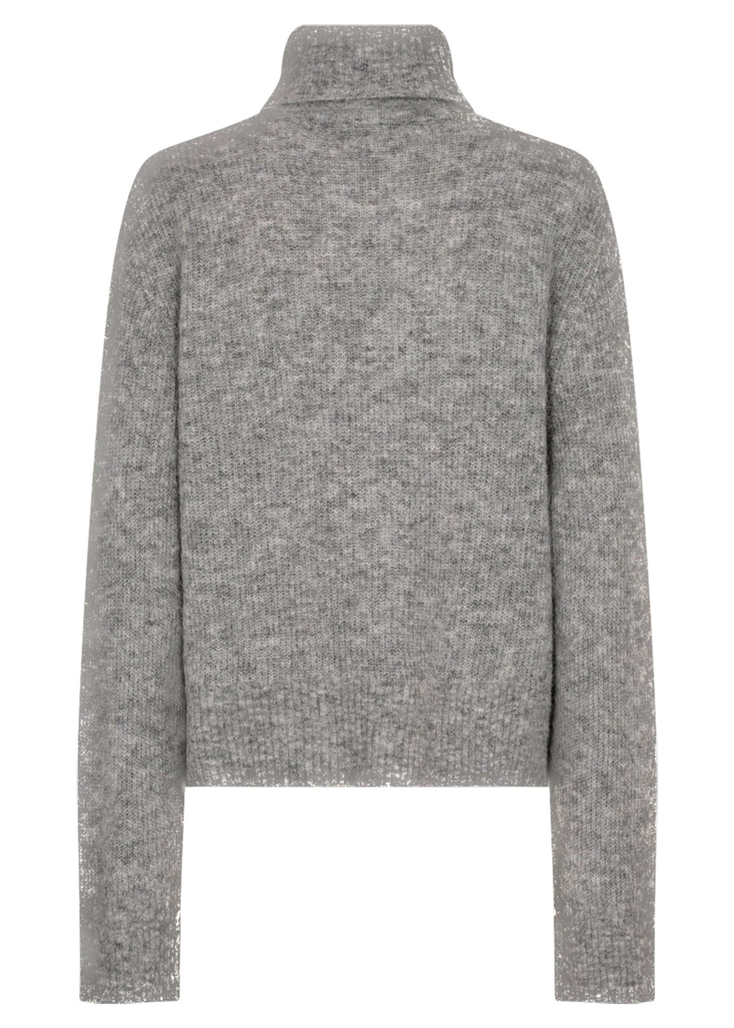 Mos Mosh - Pletené - MMAidy Thora Rollneck Knit - Grey Melange