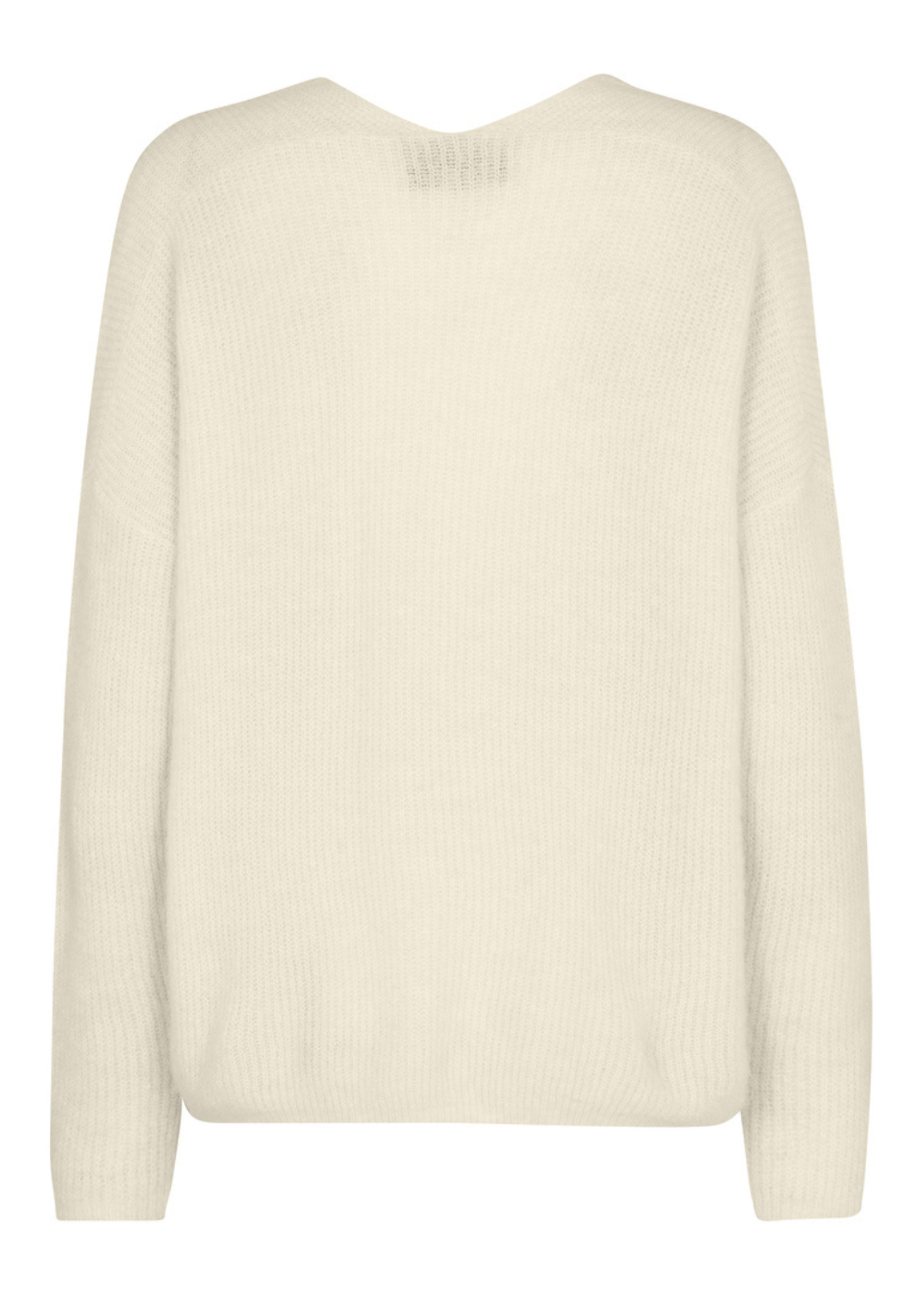 Mos Mosh - Knit - MMThora V-neck Knit - Ecru