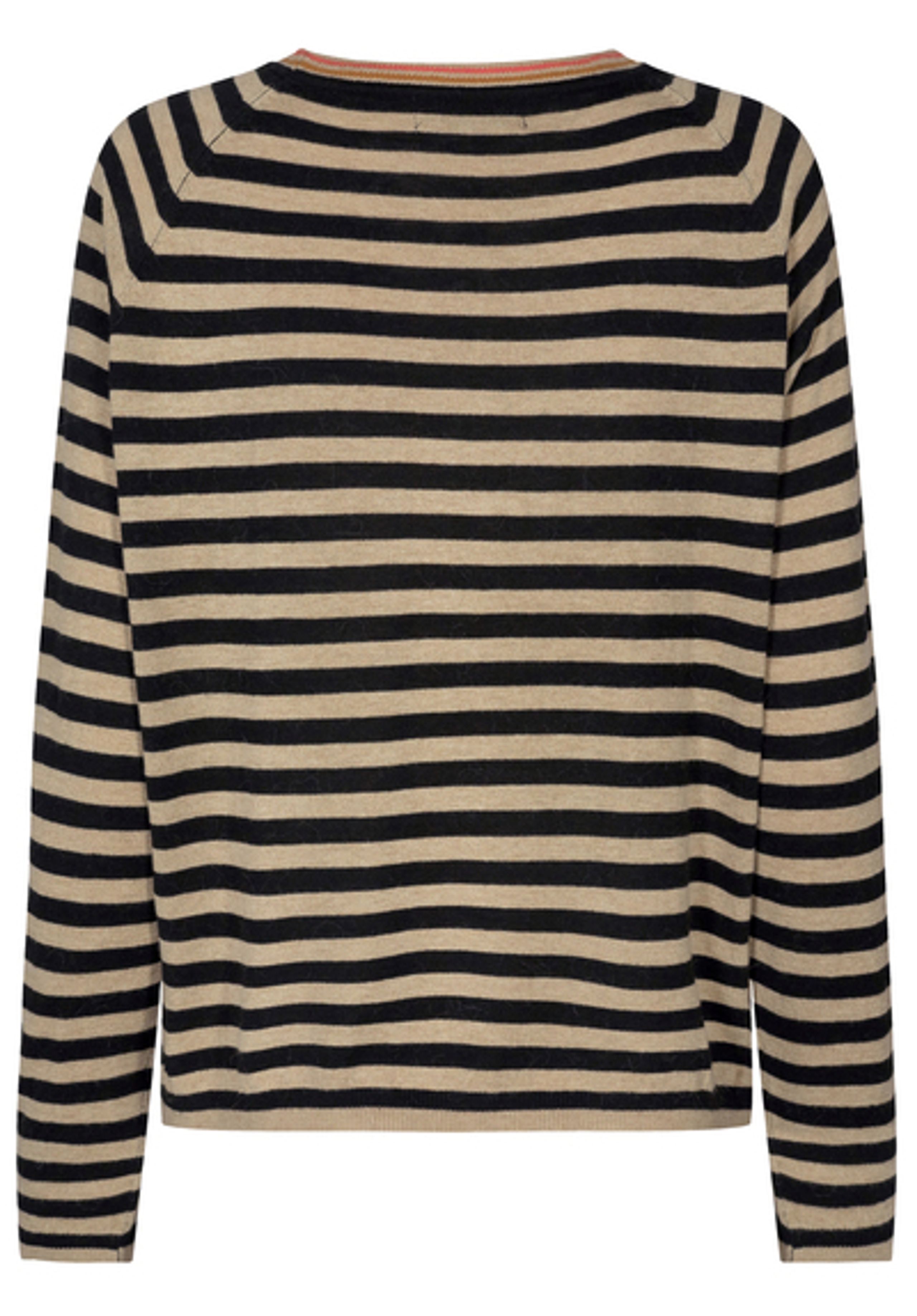 Mos Mosh - Knit - Wyn Stripe Knit - Black