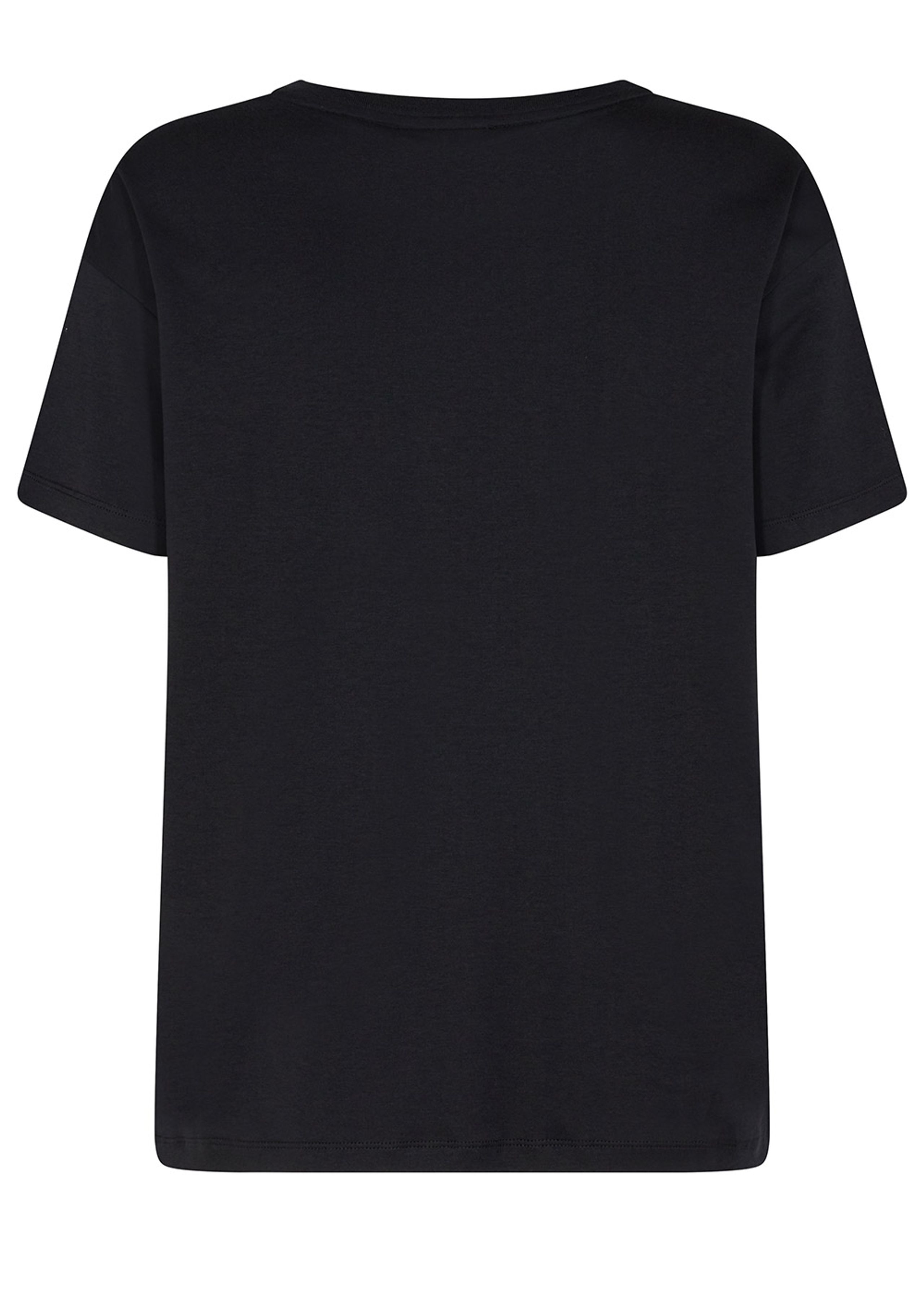 Mos Mosh - T-shirt - Leah O-SS Stud Tee - Black