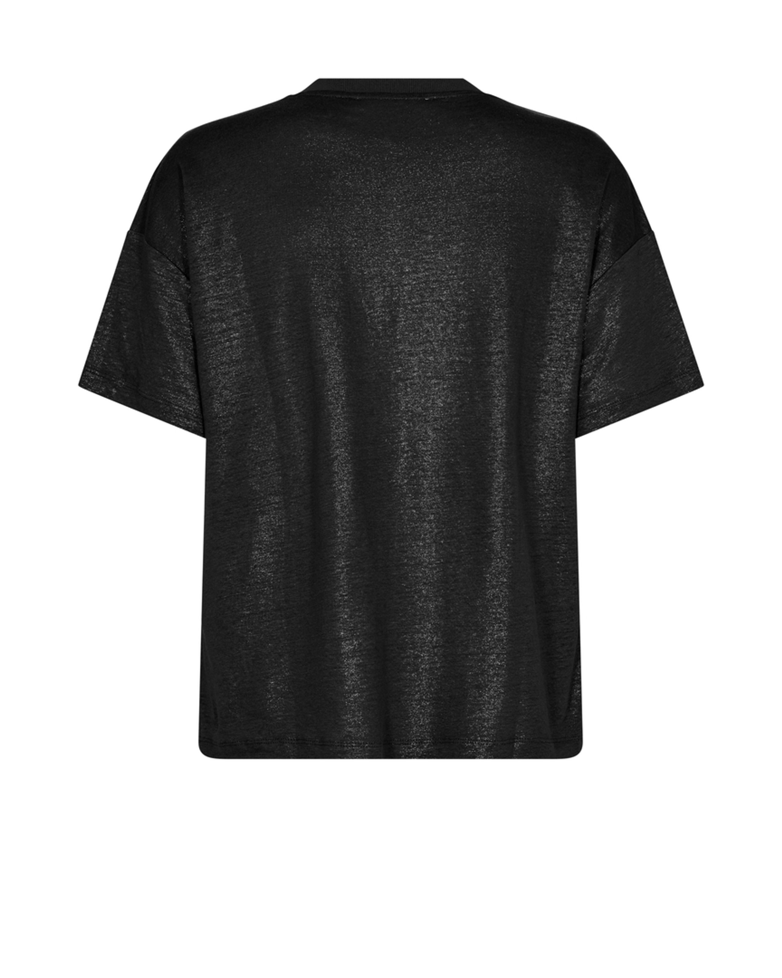 Mos Mosh - T-shirt - Casa V-SS Foil Tee - Black