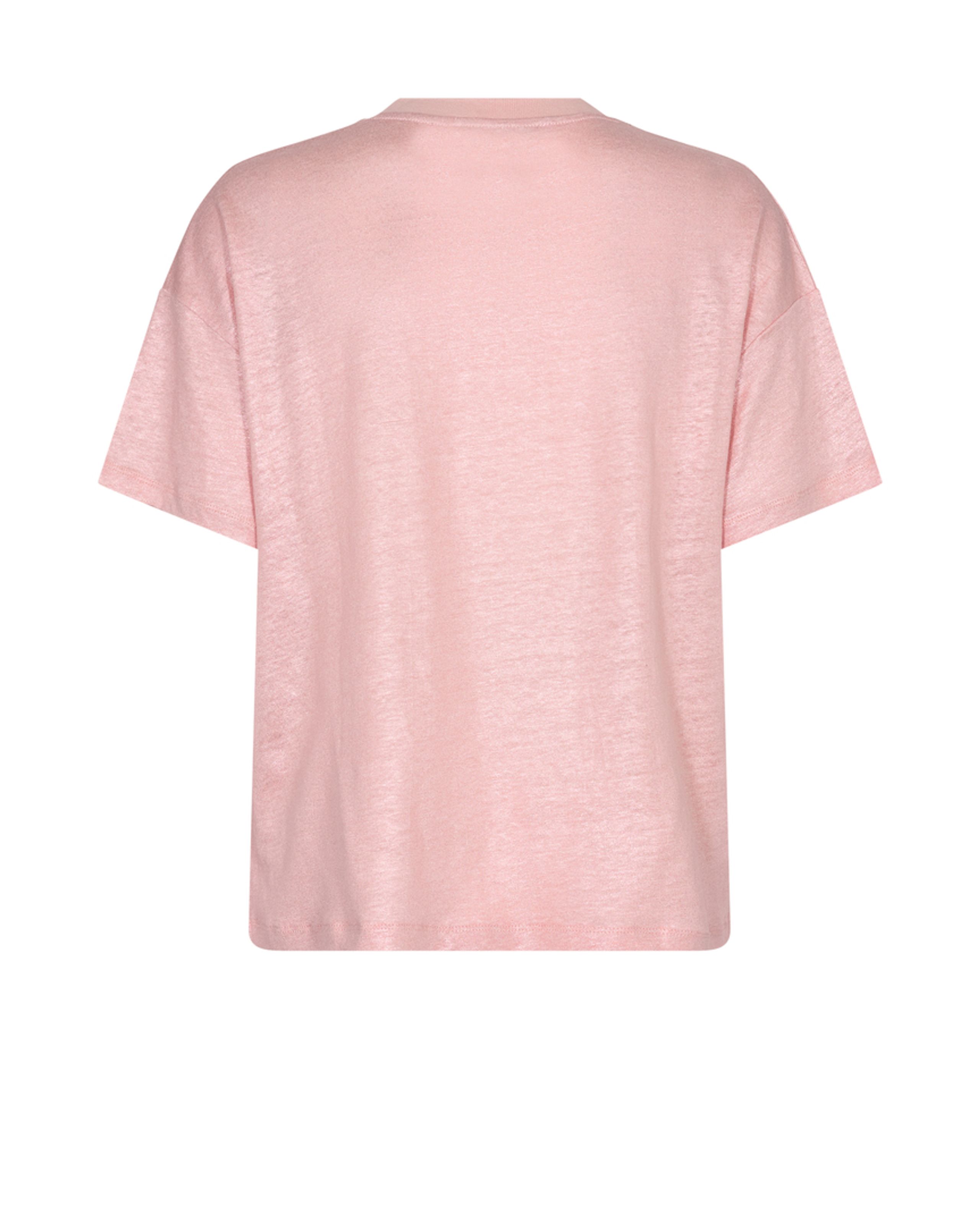 Mos Mosh - T-shirt - Casa V-SS Foil Tee - Silver Pink