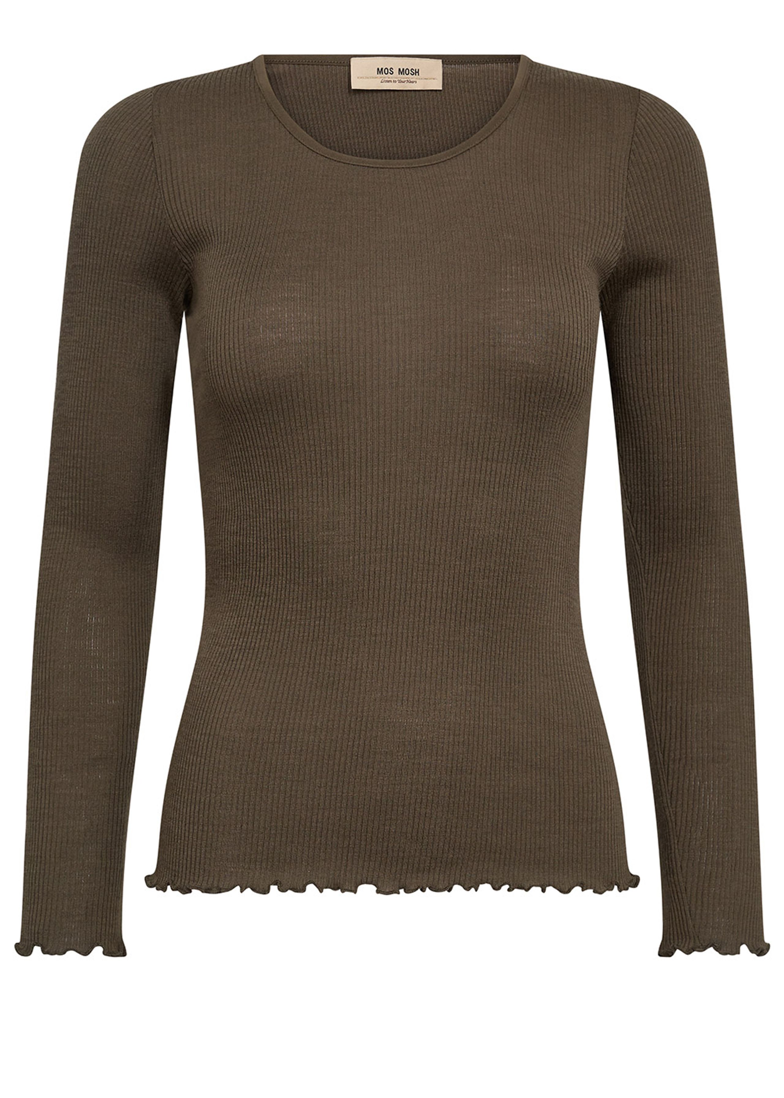 Mos Mosh - T-shirt - MMElaine O-LS Seamless Tee - Sea Turtle