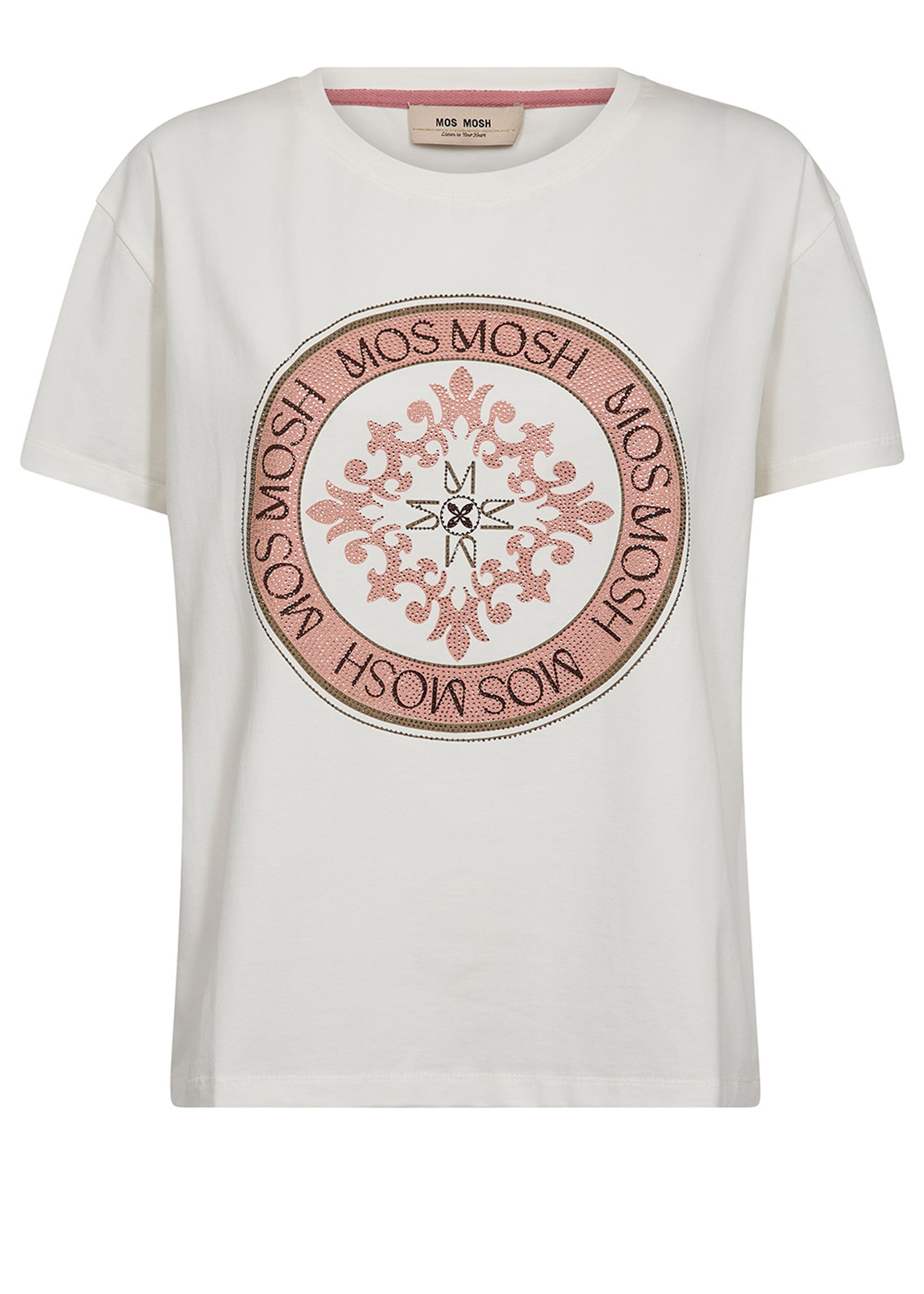 Mos Mosh - T-shirt - MMJudd O-ss Tee - Ecru