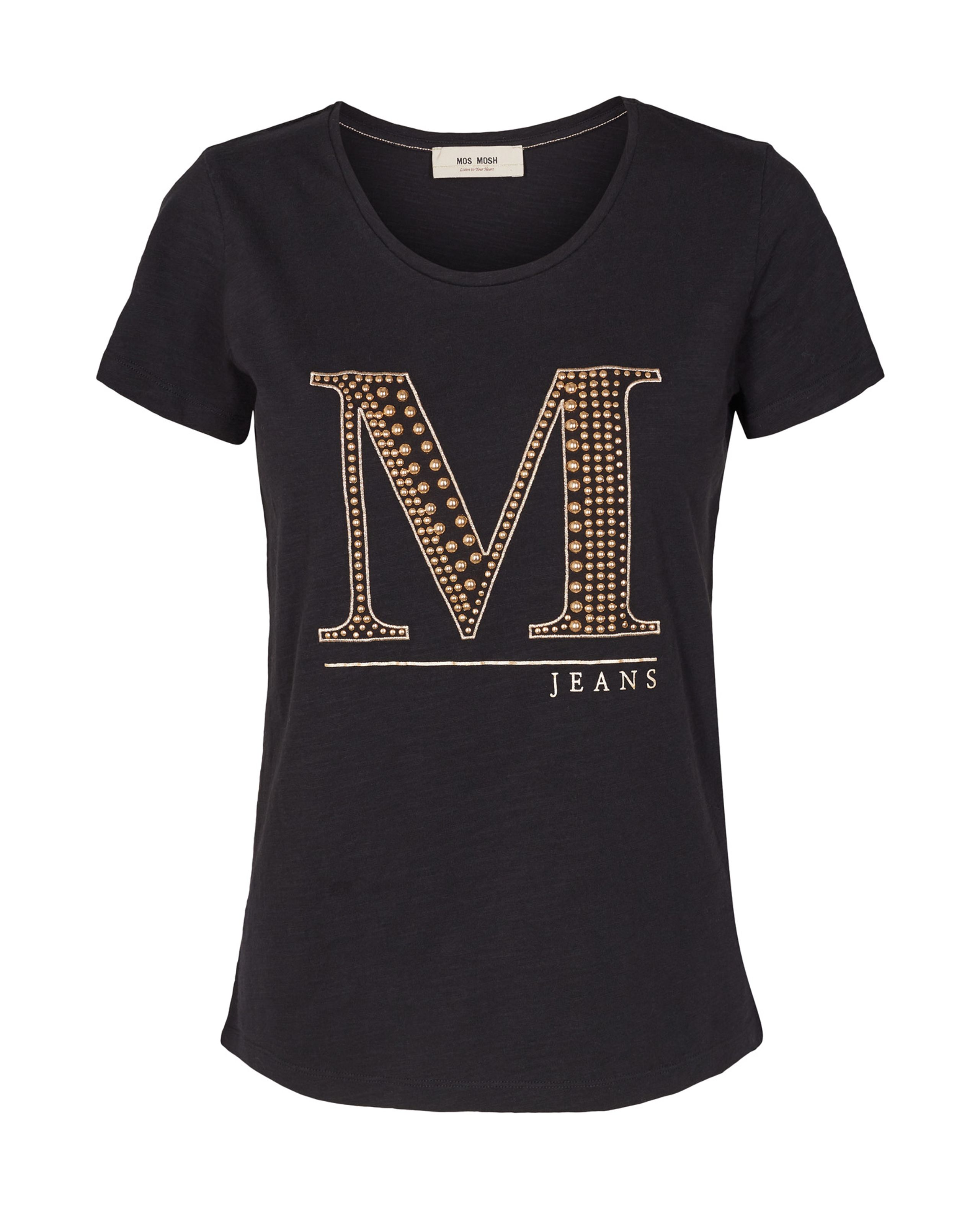Mos Mosh - T-shirt - Riva Glam Tee - Black