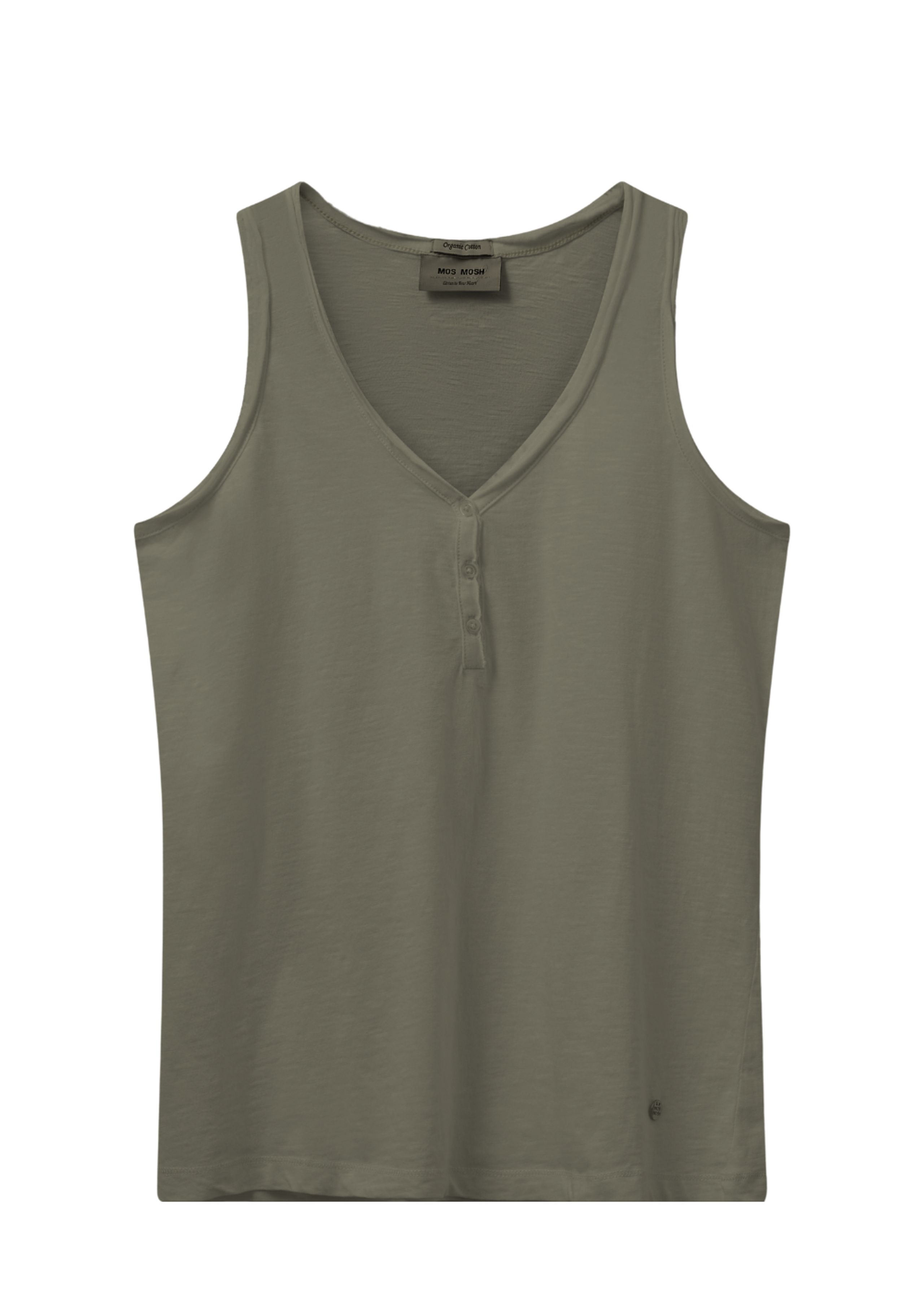 Mos Mosh - Tank top - MMAstin Basic Tank Top - Dusty Olive