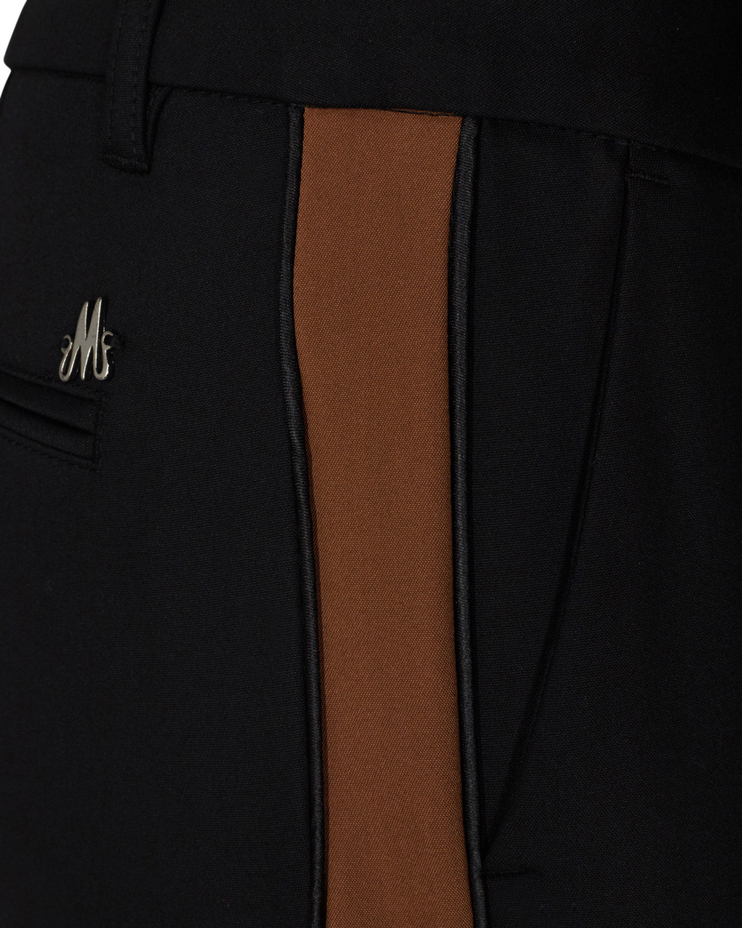 Mos Mosh - Tonicwater - Blake Club Pants - Black/Cognac