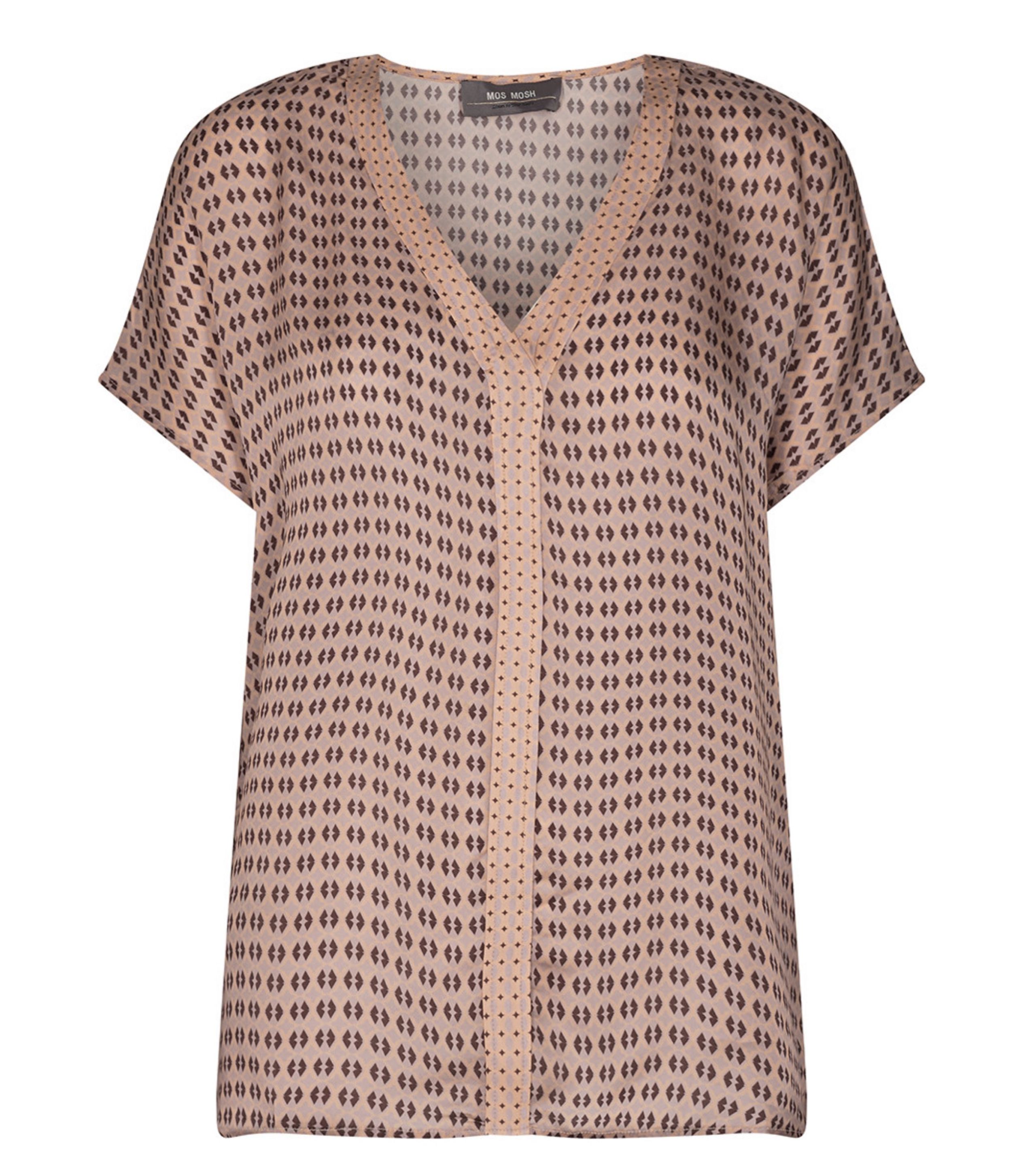 Mos Mosh - Top - Ariana Retro Blouse - Wet Weather