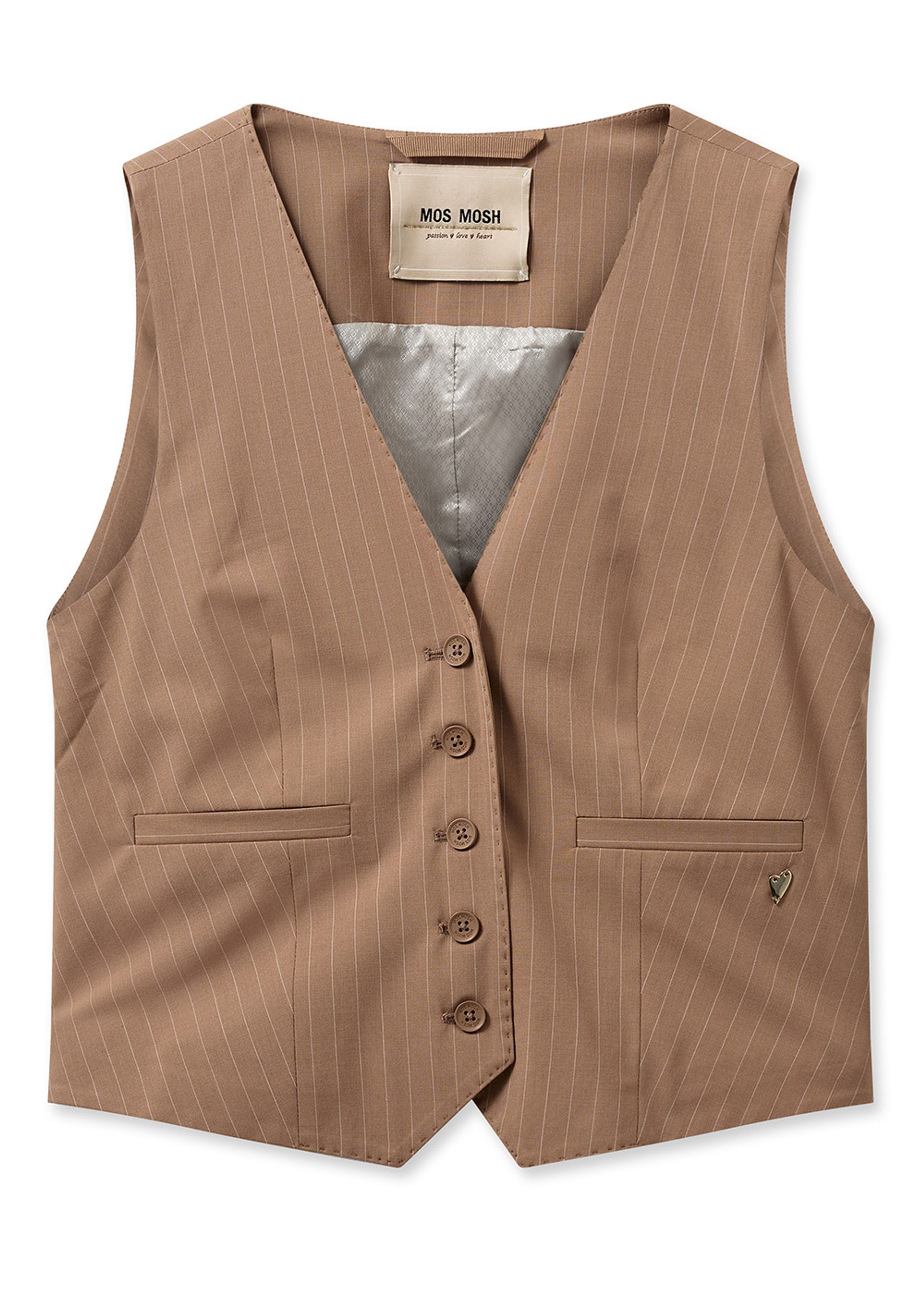Mos Mosh - Vest - MMTili Roy Vest - Cinnamon Swirl