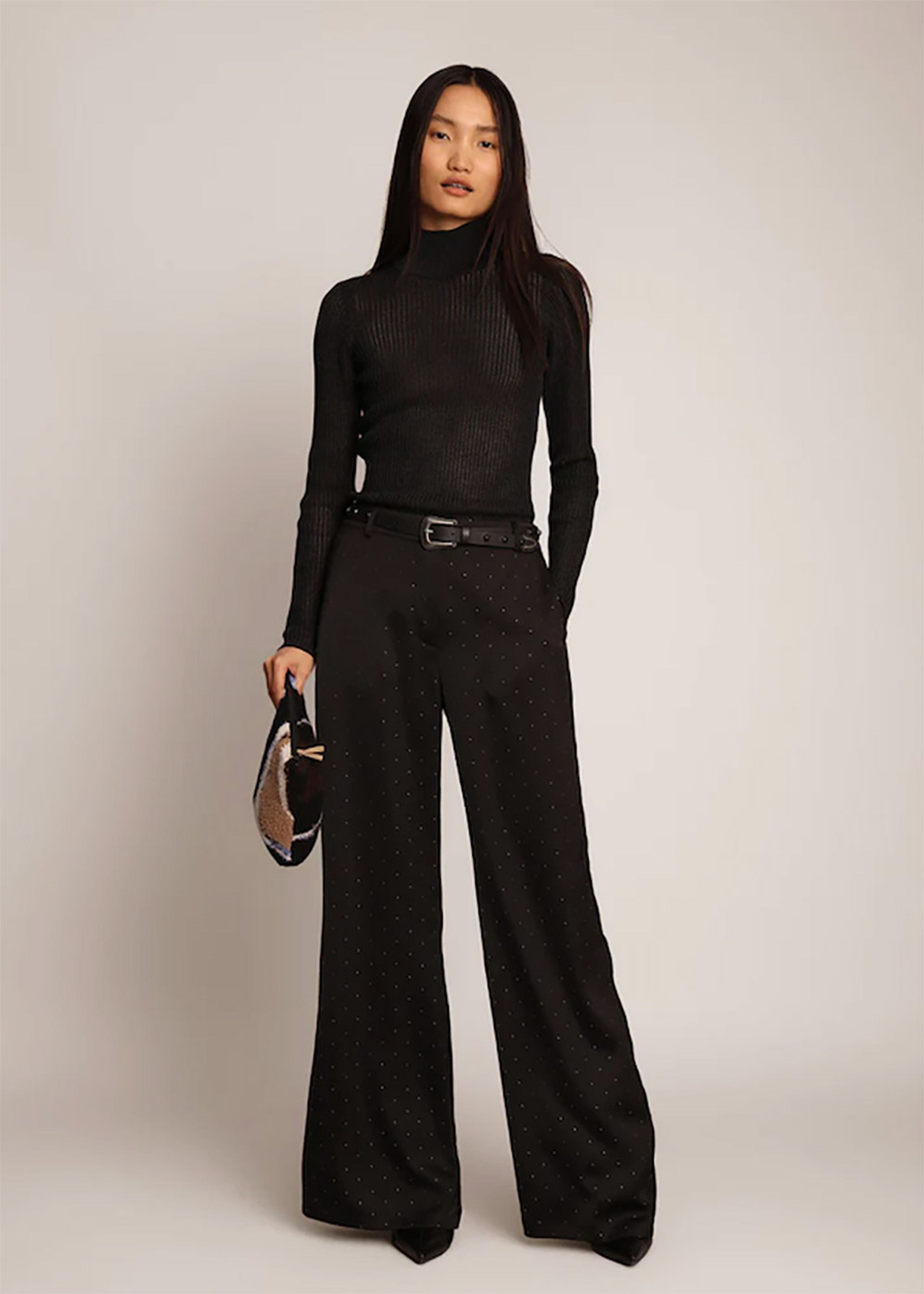 MUNTHE - Pantaloni - Leileen - Black