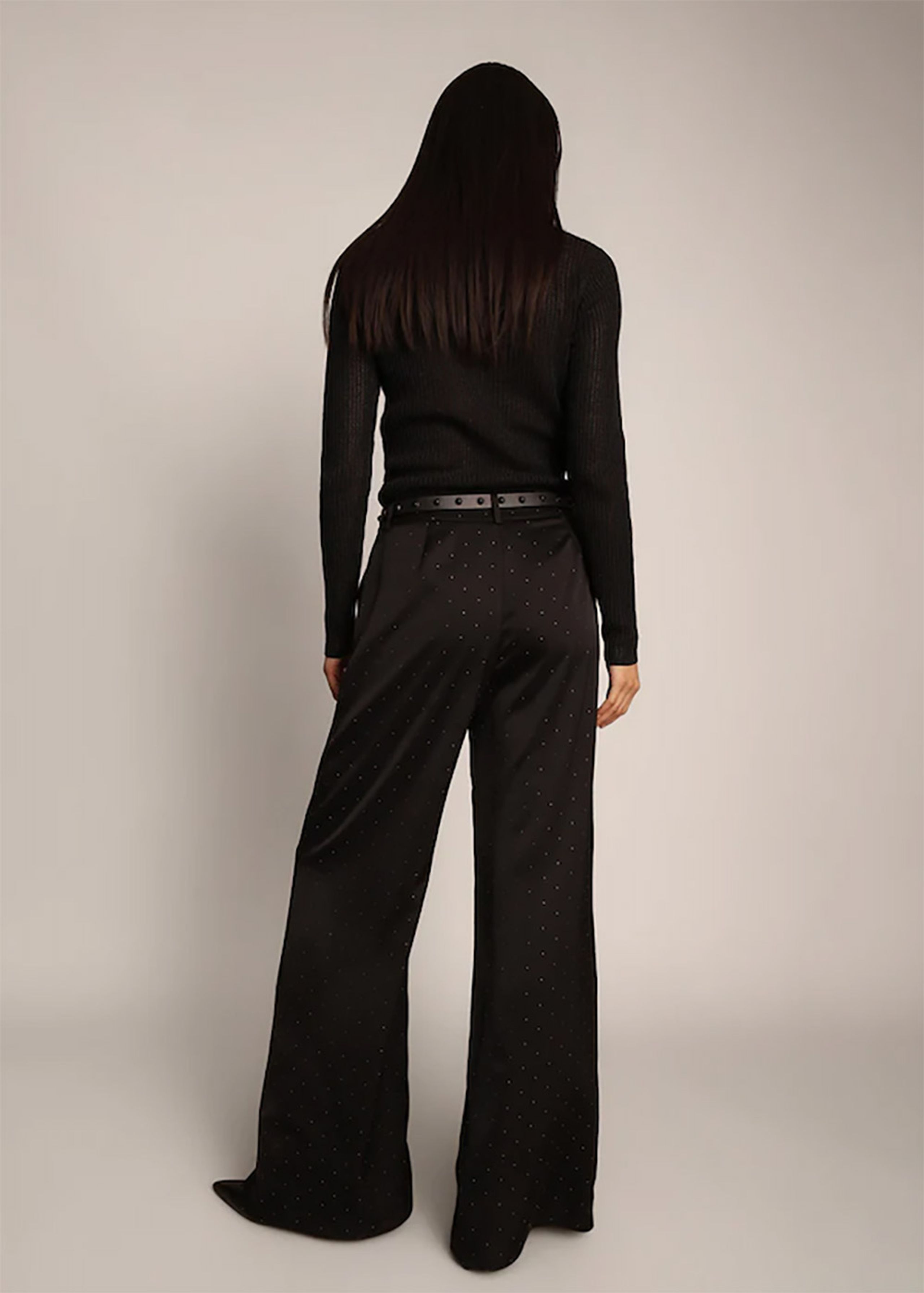 MUNTHE - Pantaloni - Leileen - Black