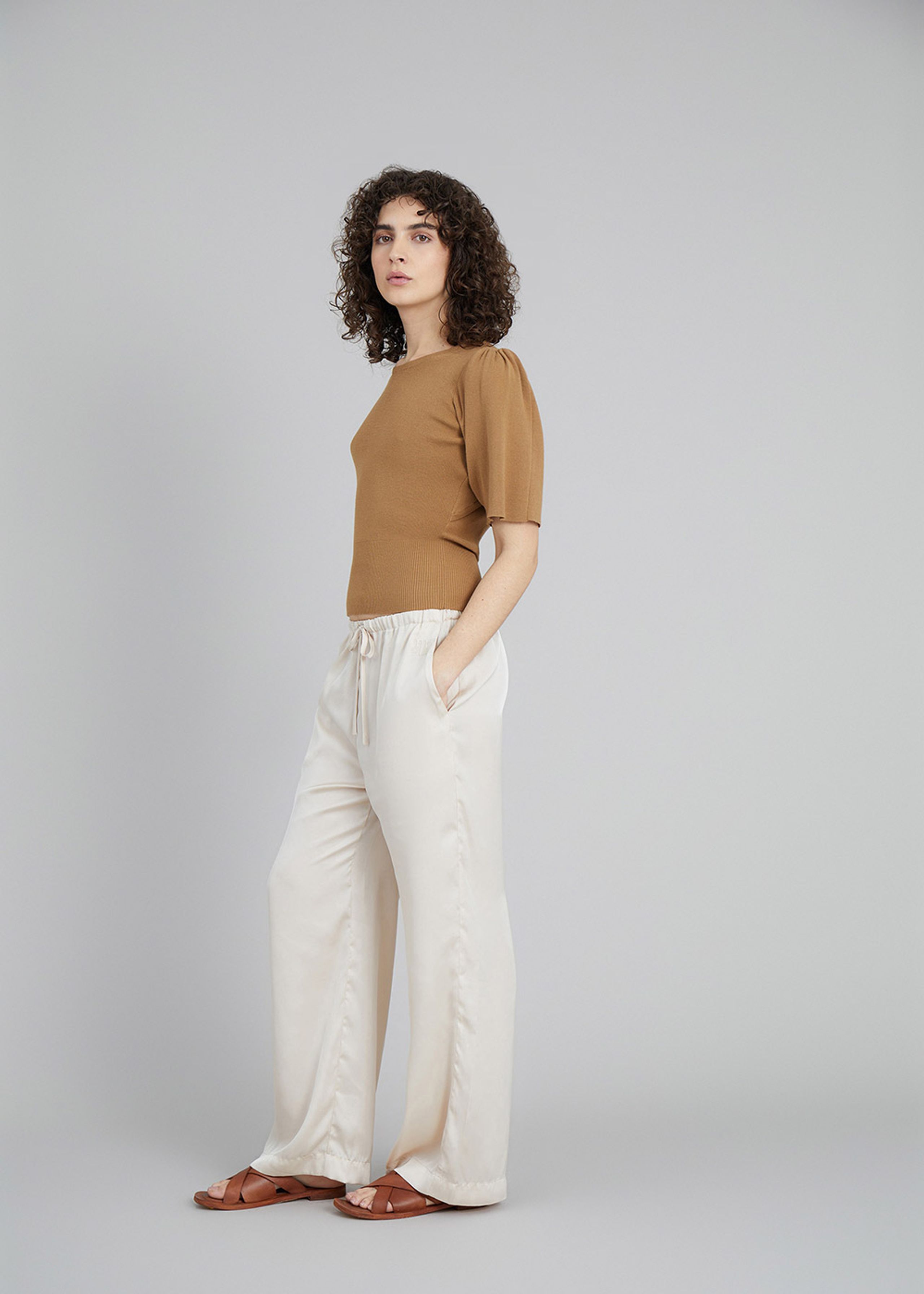MUNTHE - Pants - Velar - Beige