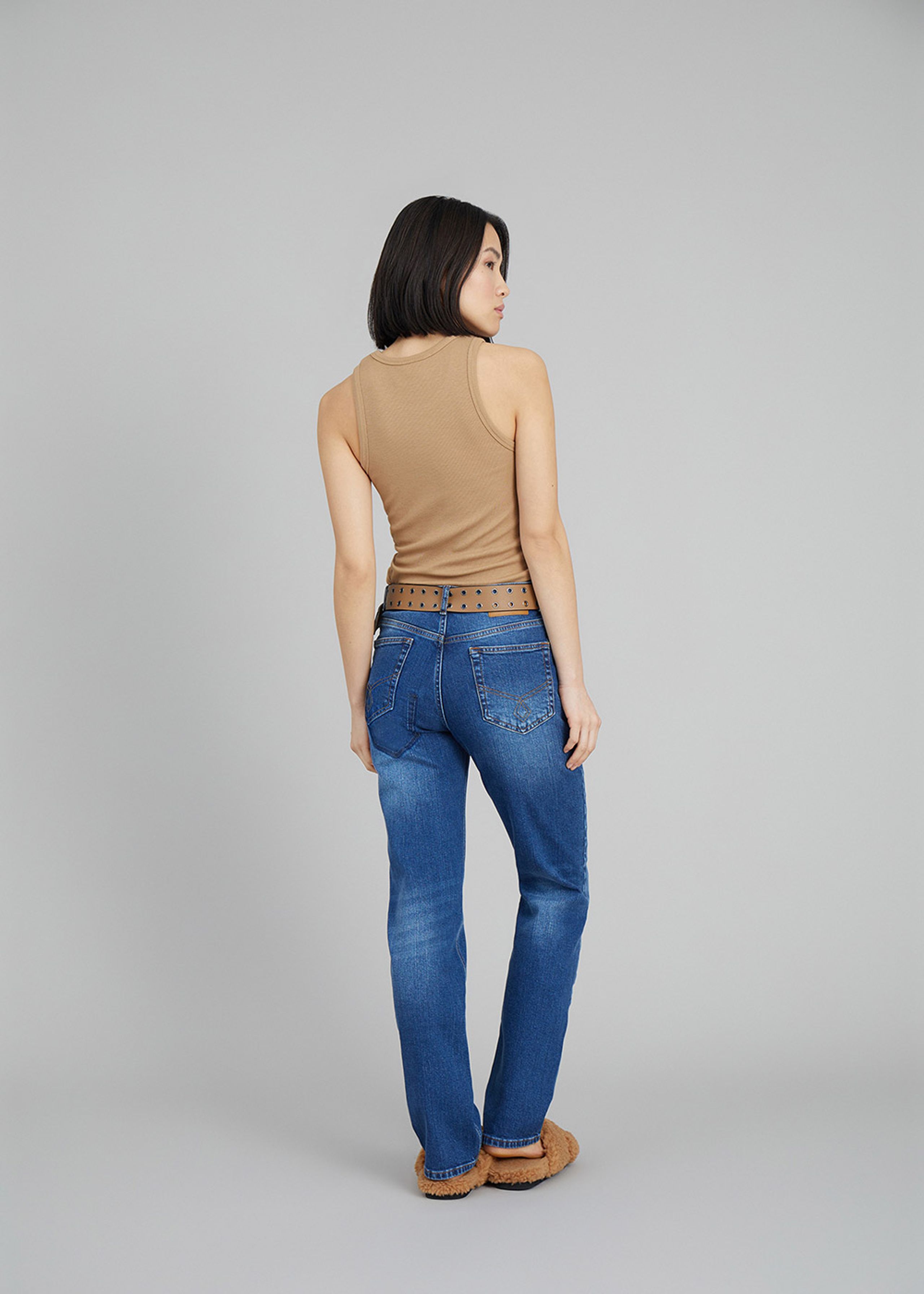 MUNTHE - Tank top - Peach - Camel