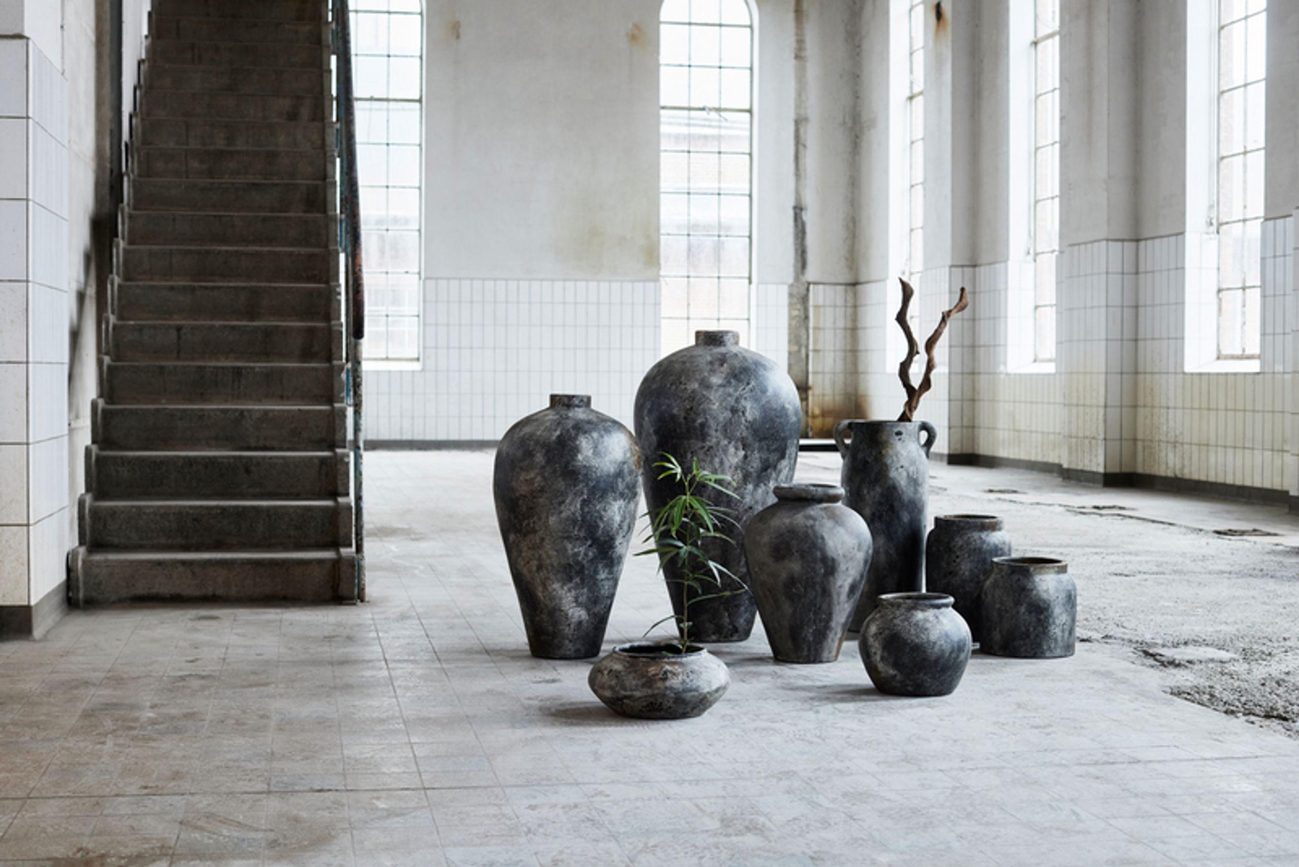 MUUBS - Jar - Echo - Rustgrå Ø28xH28 cm