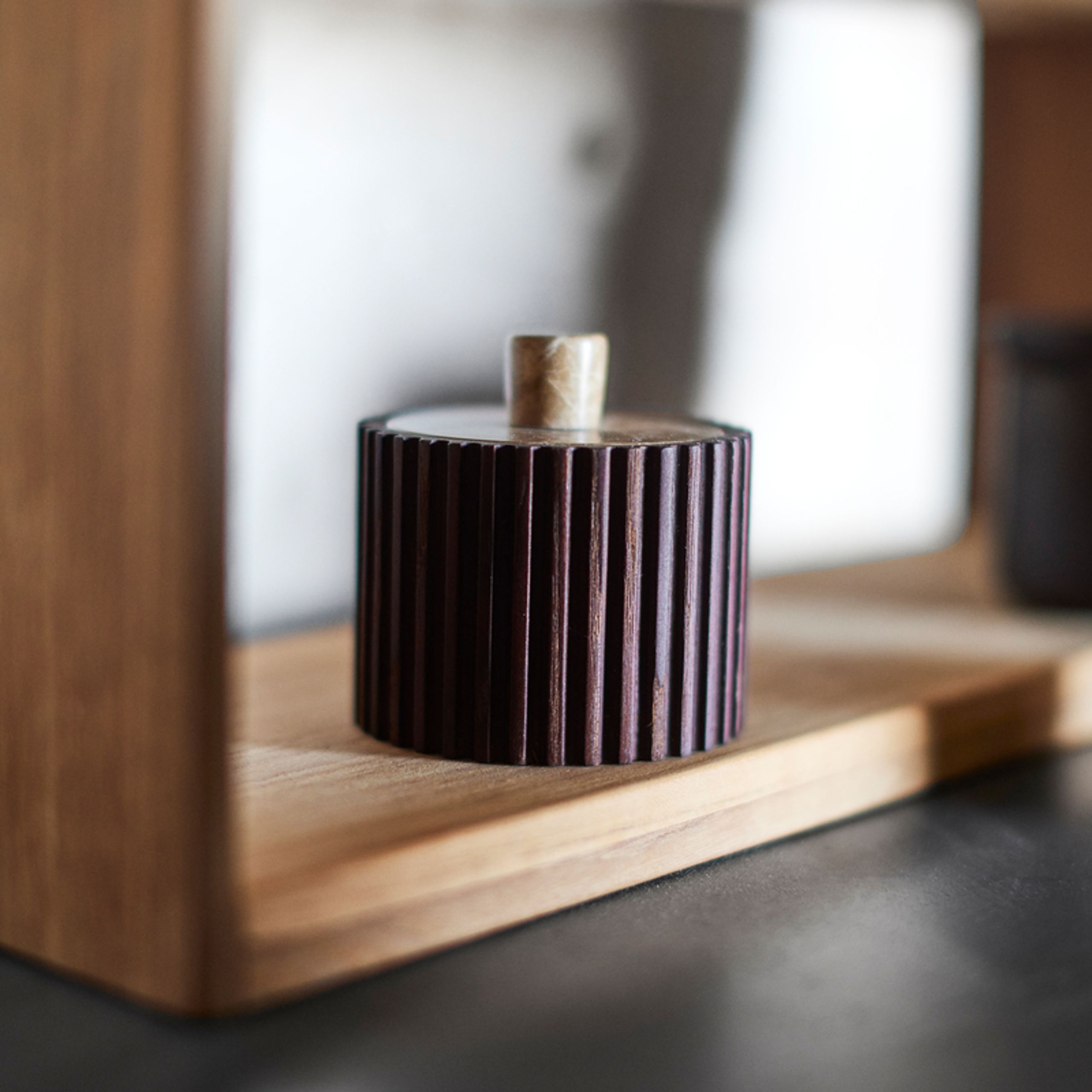 MUUBS - Behälter - Yami - Brun Ø8xH7,8 cm