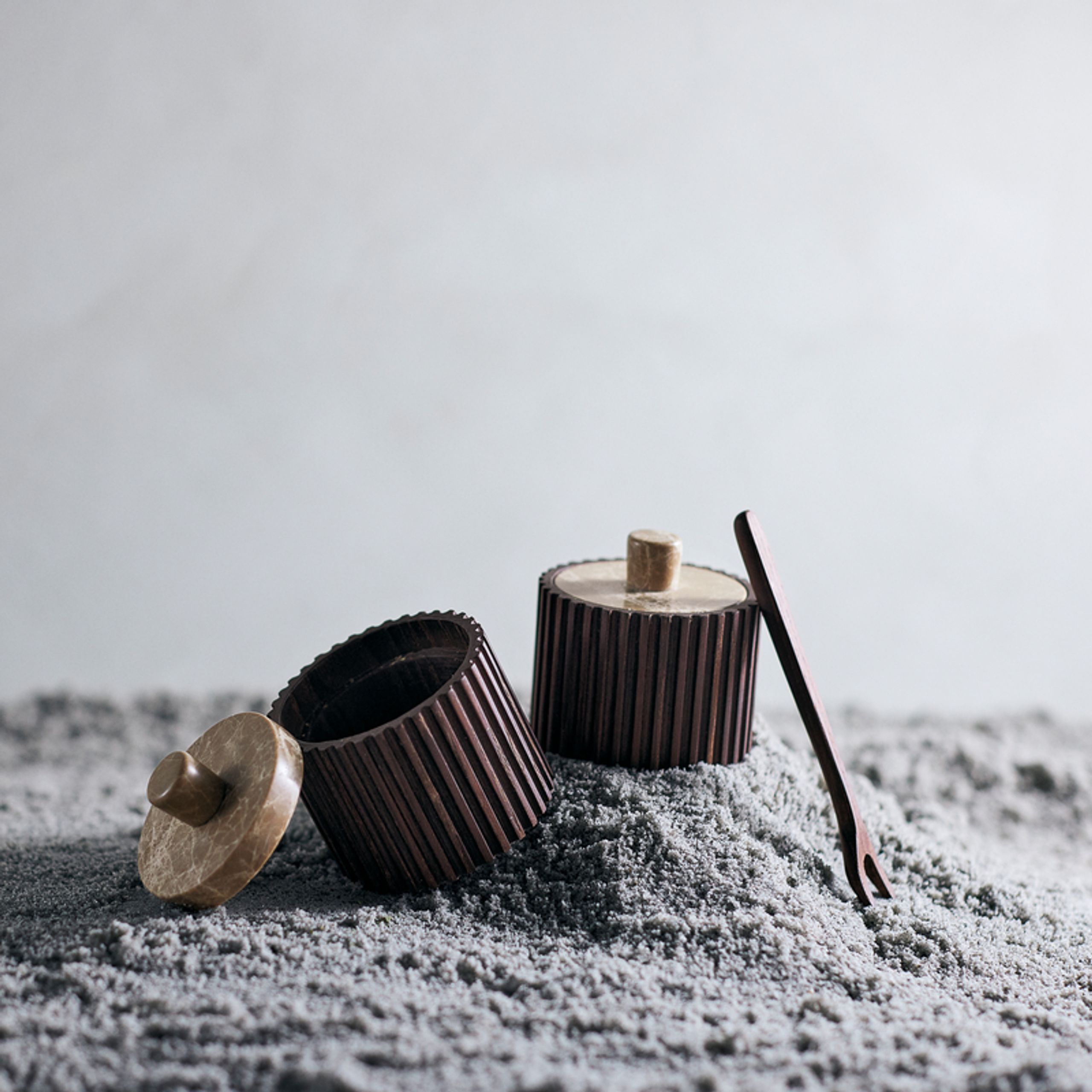 MUUBS - Behälter - Yami - Brun Ø8xH7,8 cm